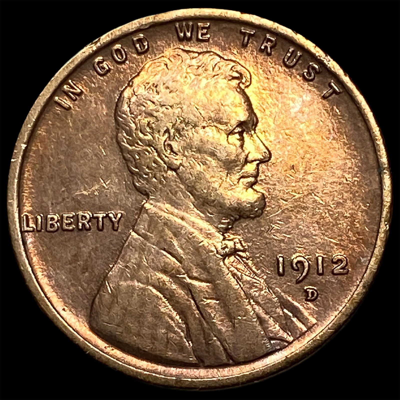 1912-D RB Bronze Lincoln Wheat Cent UNCIRCULATED: 1912-D RB Bronze Lincoln Wheat Cent UNCIRCULATED