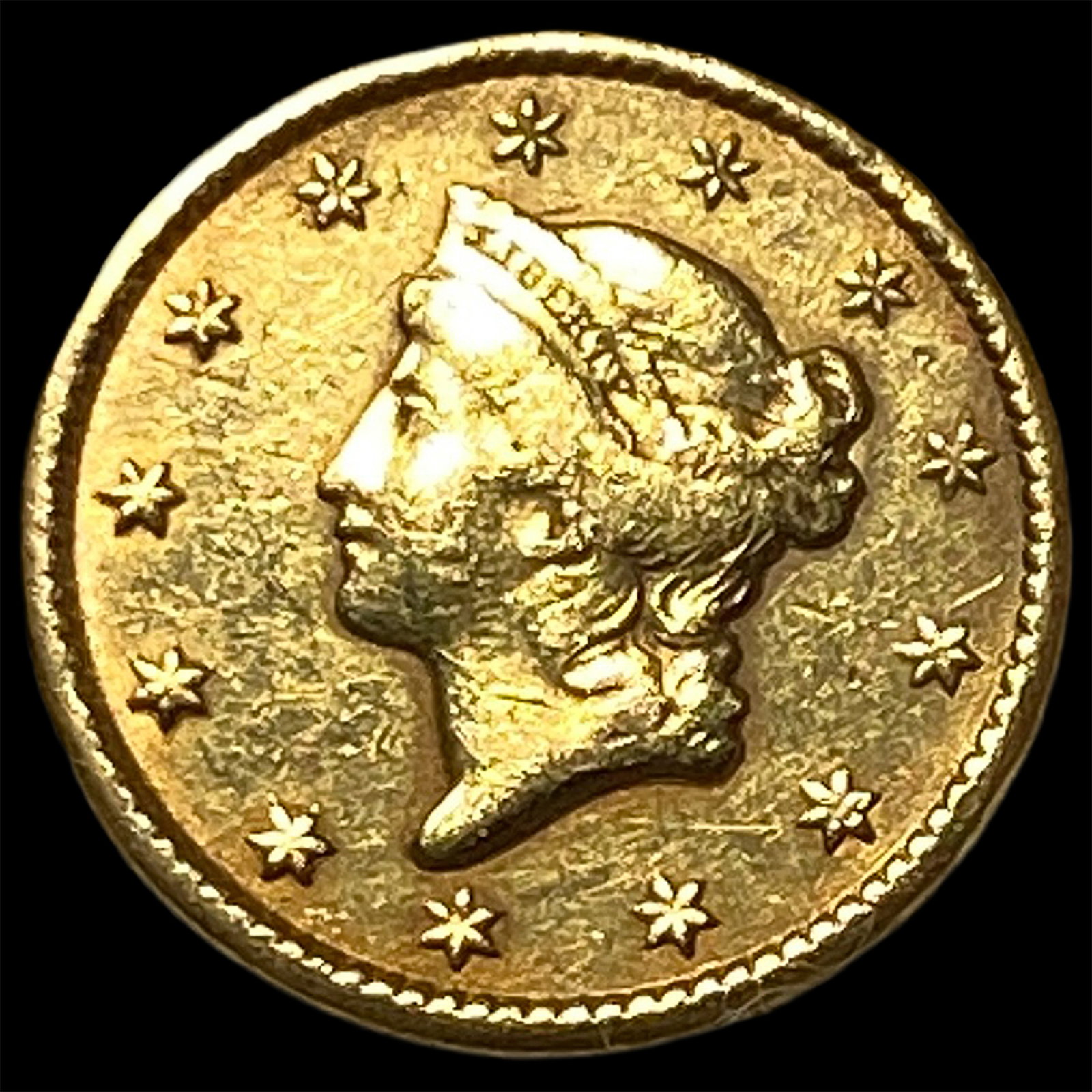 1849 Gold $1 Liberty Head Type 1 HIGH GRADE (1 of 2)