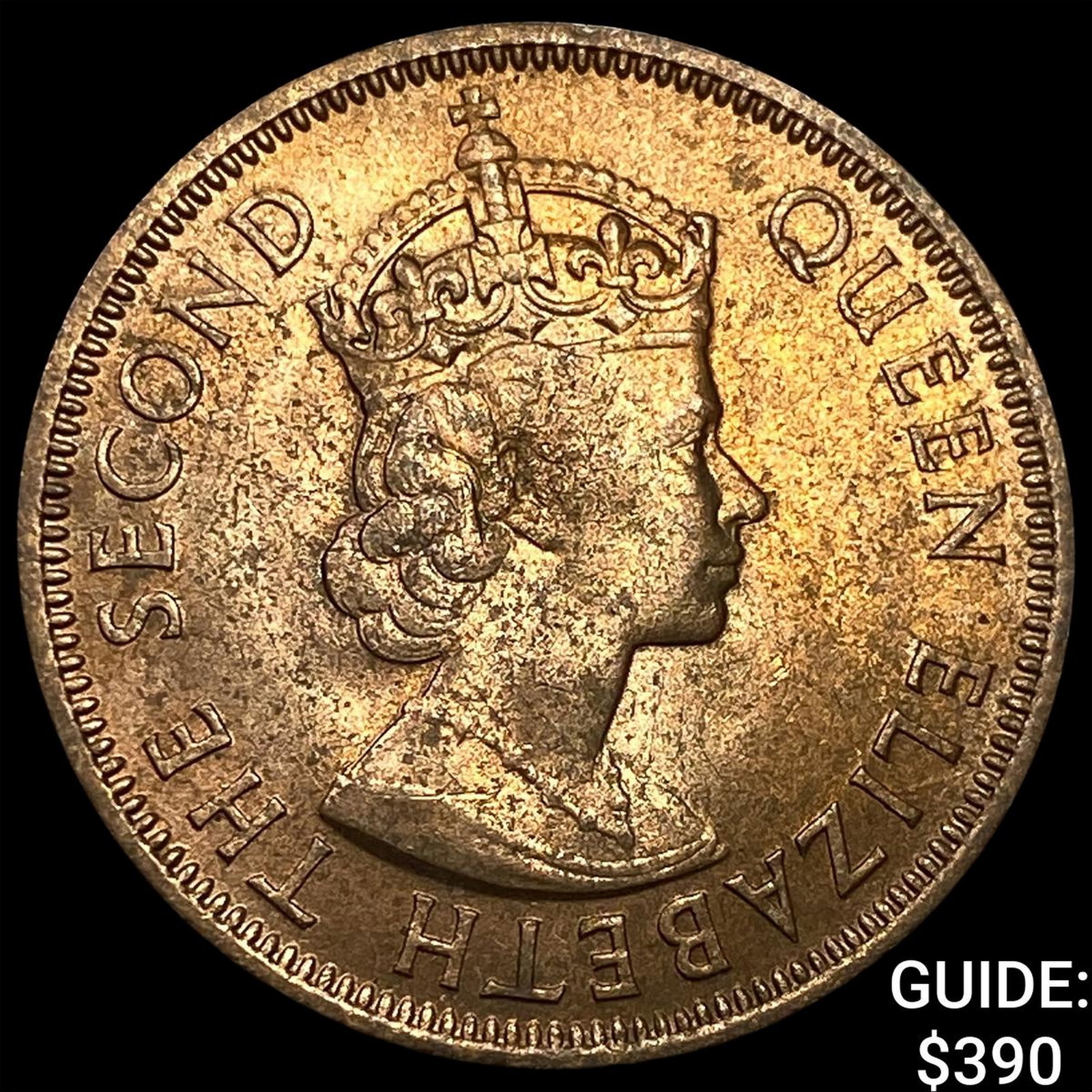 1956 Cyprus Bronze 5 Mils: 1956 Cyprus Bronze 5 Mils