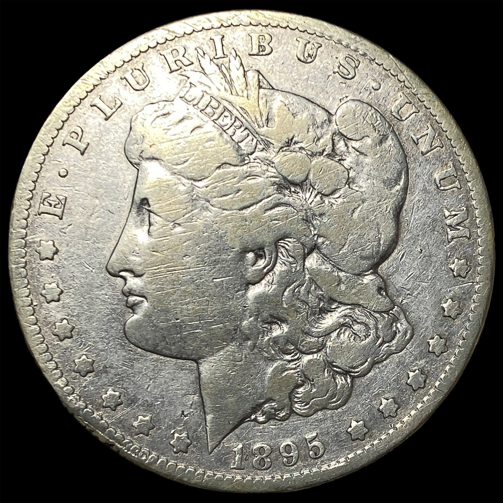 1895-S Silver Morgan Dollar NEARLY UNCIRCULATED: 1895-S Silver Morgan Dollar NEARLY UNCIRCULATED