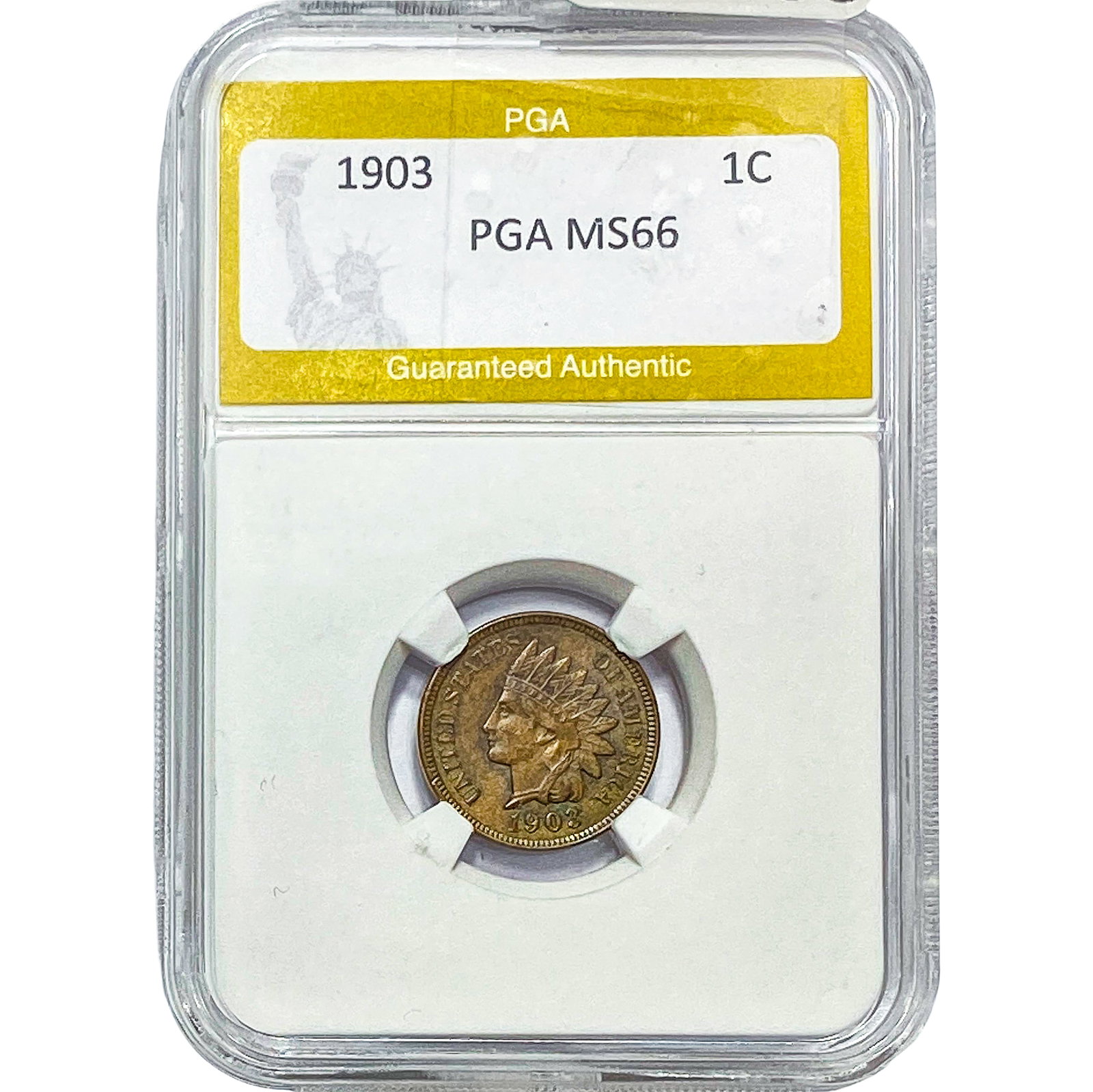 1903 Indian Head Cent PGA MS66