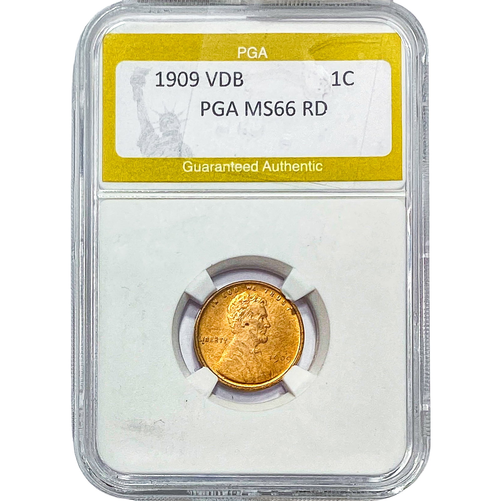 1909 Wheat Cent PGA MS66 VDB RD