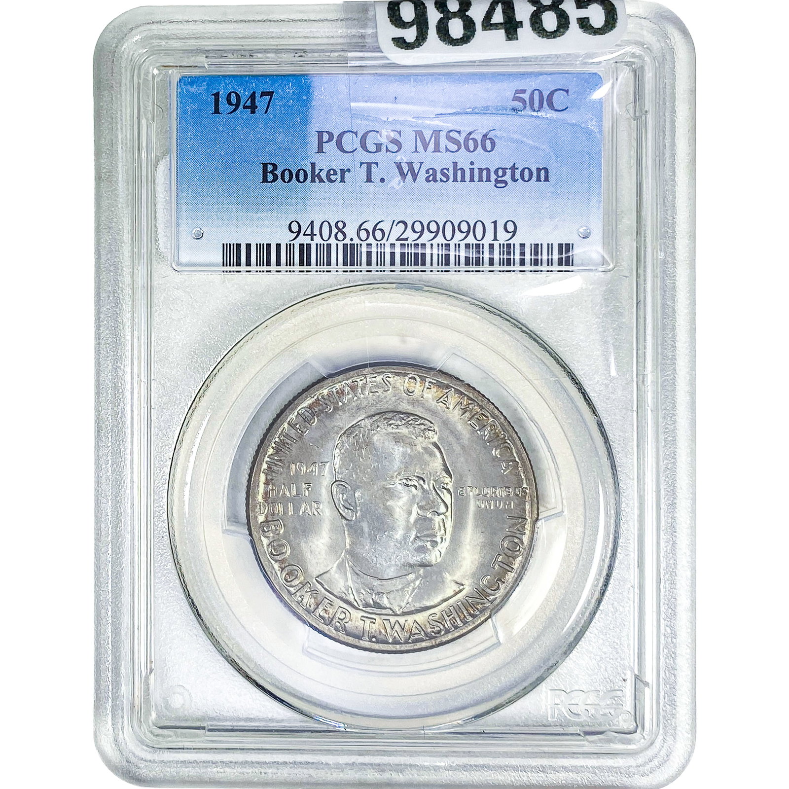 1947 Booker T Half Dollar PCGS MS66