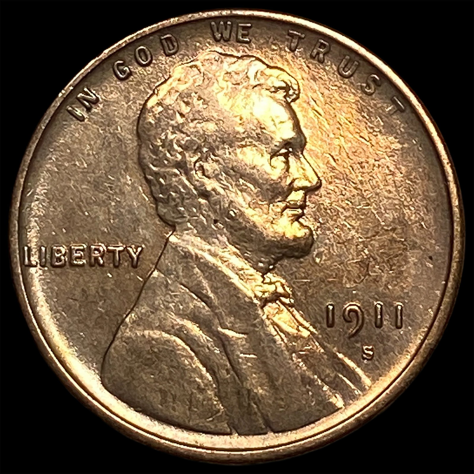 1911-S RD Lincoln Wheat Cent UNCIRCULATED: 1911-S RD Lincoln Wheat Cent UNCIRCULATED