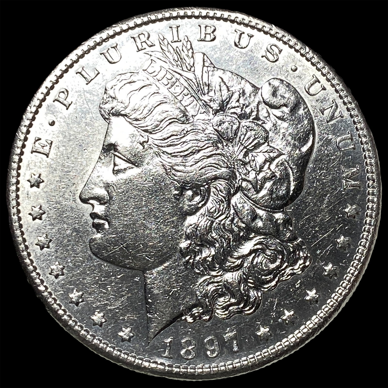 1897-S Silver Morgan Dollar CHOICE BU: 1897-S Silver Morgan Dollar CHOICE BU