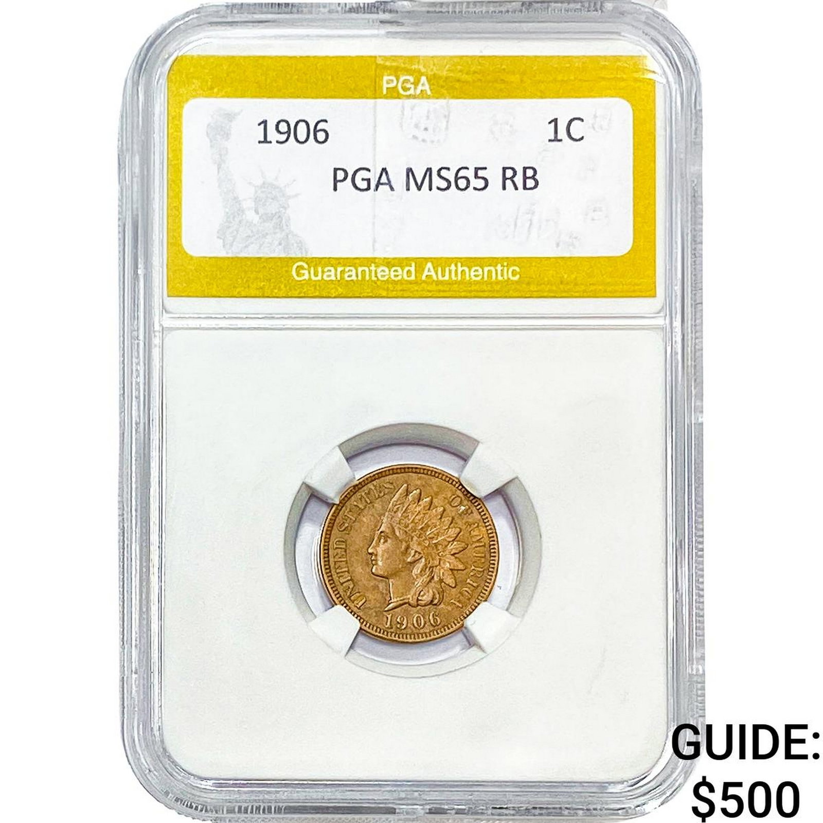 1906 Indian Head Cent PGA MS65: 1906 Indian Head Cent PGA MS65