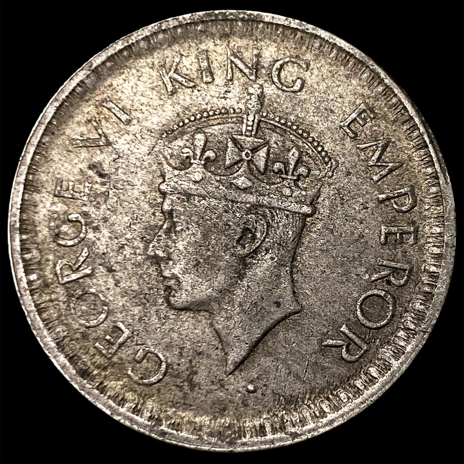 1943 British India Silver 1/2 Rupee (1 of 2)