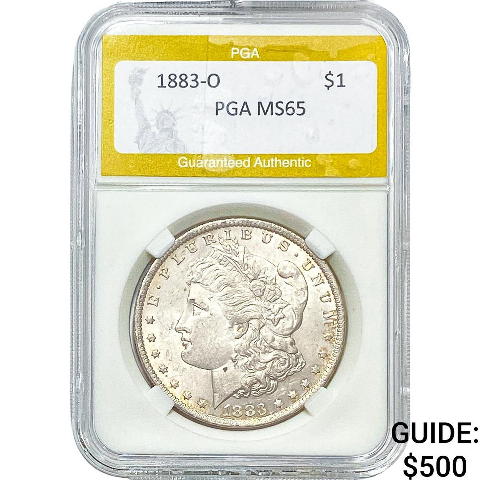 1883-O Morgan Silver Dollar PGA MS65 (1 of 2)