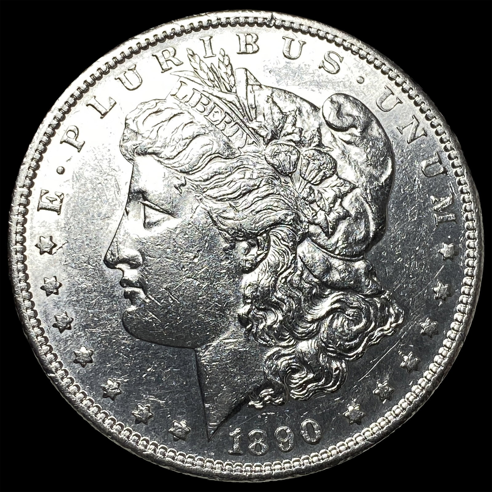 1890-S Silver Morgan Dollar CHOICE BU: 1890-S Silver Morgan Dollar CHOICE BU
