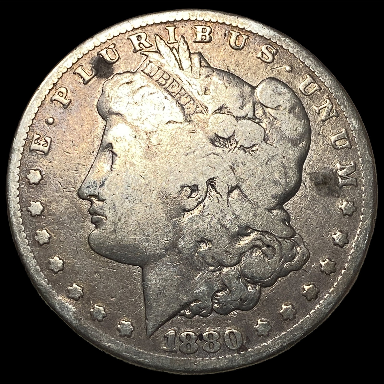 1880 Morgan Silver Dollar LIGHTLY CIRCULATED: 1880 Morgan Silver Dollar LIGHTLY CIRCULATED