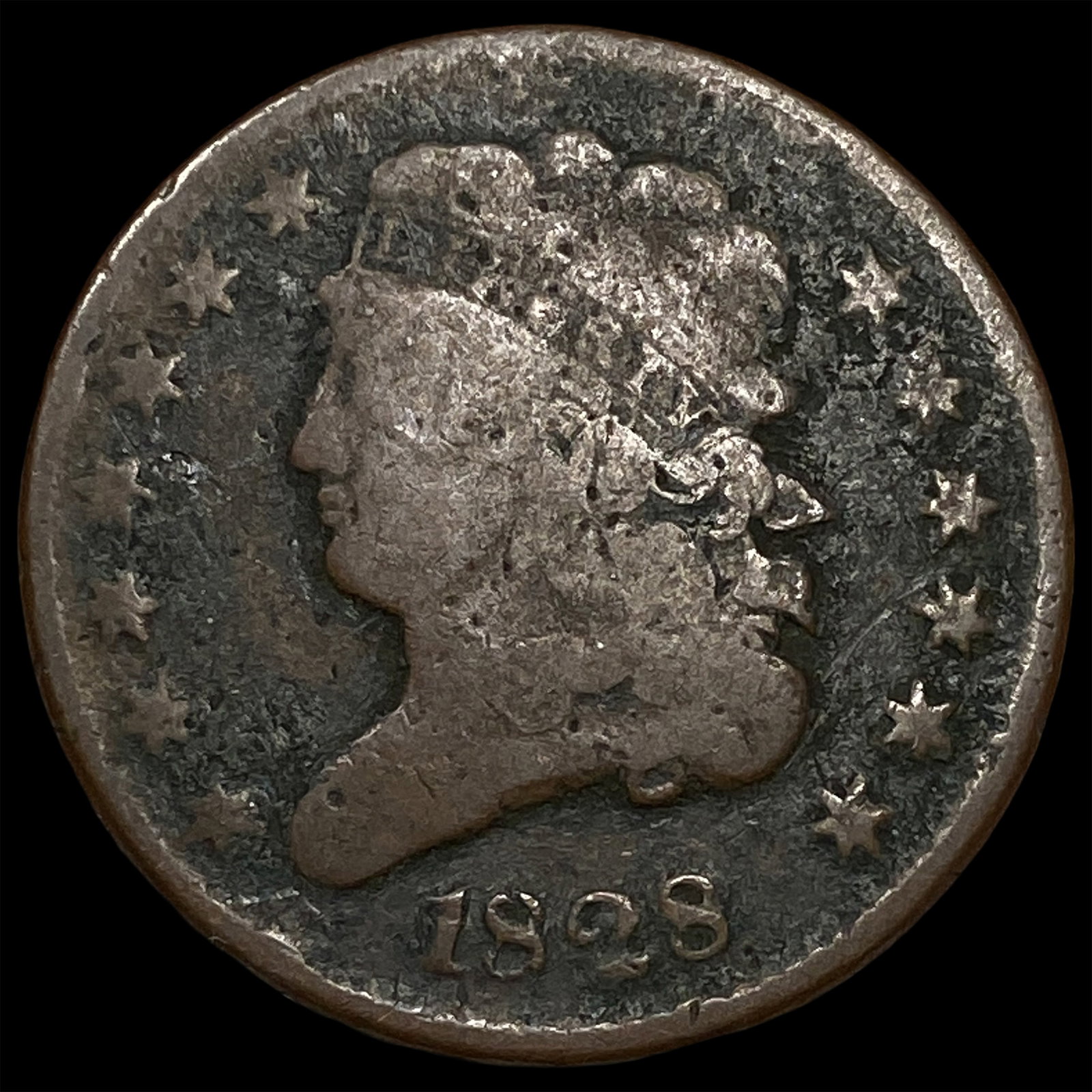 1828 Classic Head Half Cent NICELY CIRCULATED (1 of 2)