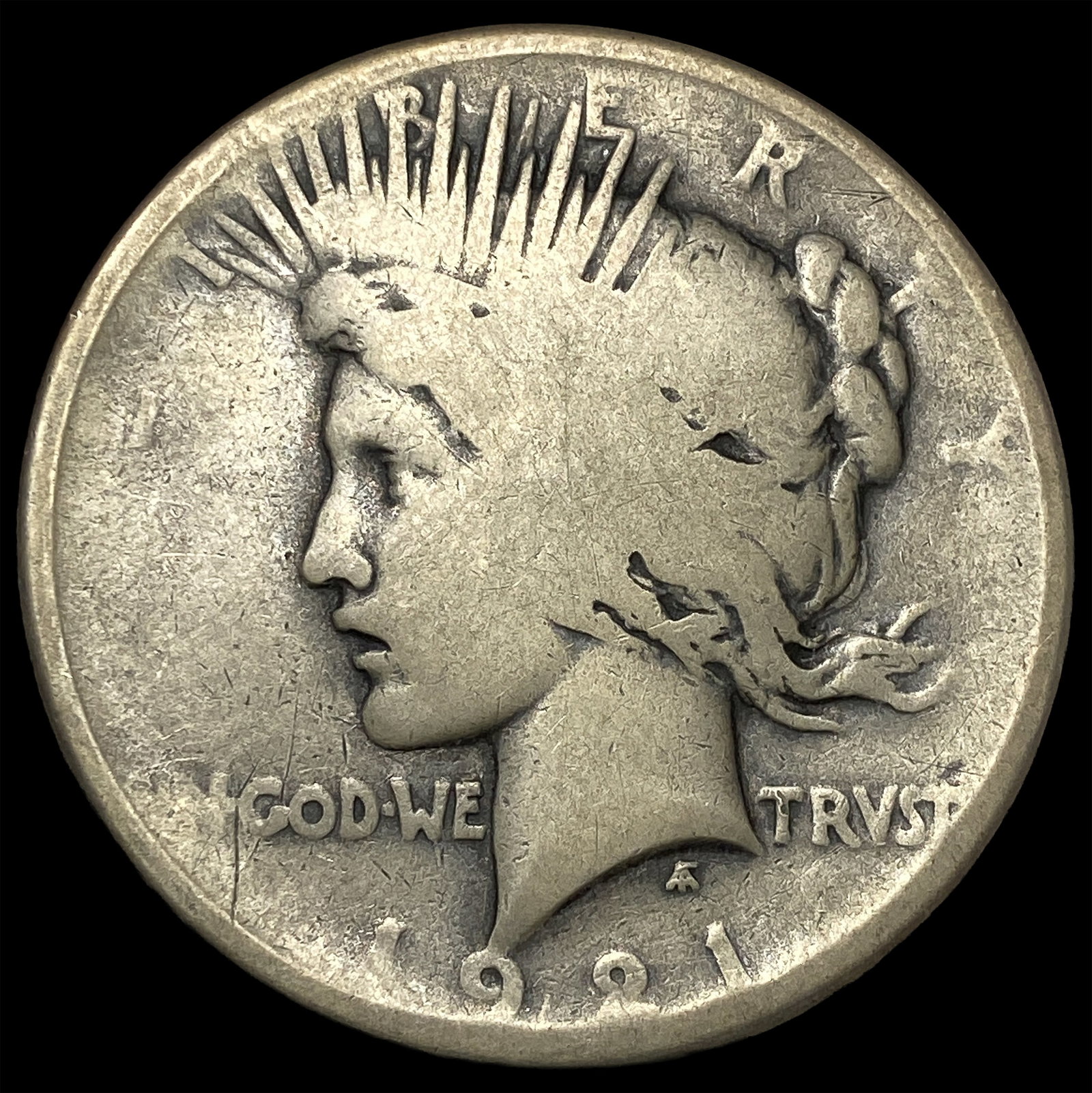 1921 Peace Silver Dollar NICELY CIRCULATED: 1921 Peace Silver Dollar NICELY CIRCULATED