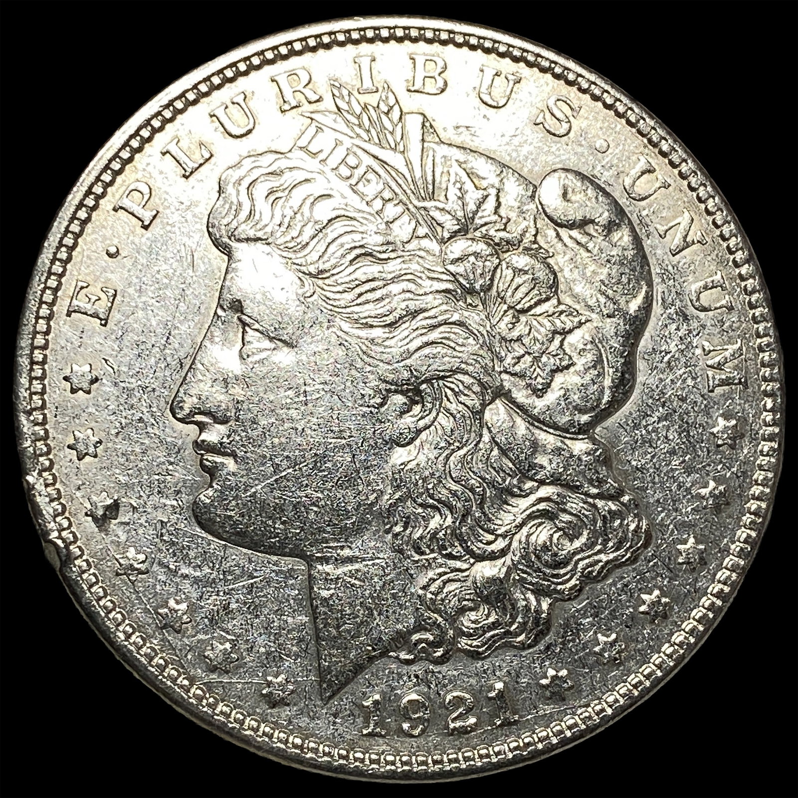 1921-D Silver Morgan Dollar CLOSELY UNCIRCULATED: 1921-D Silver Morgan Dollar CLOSELY UNCIRCULATED