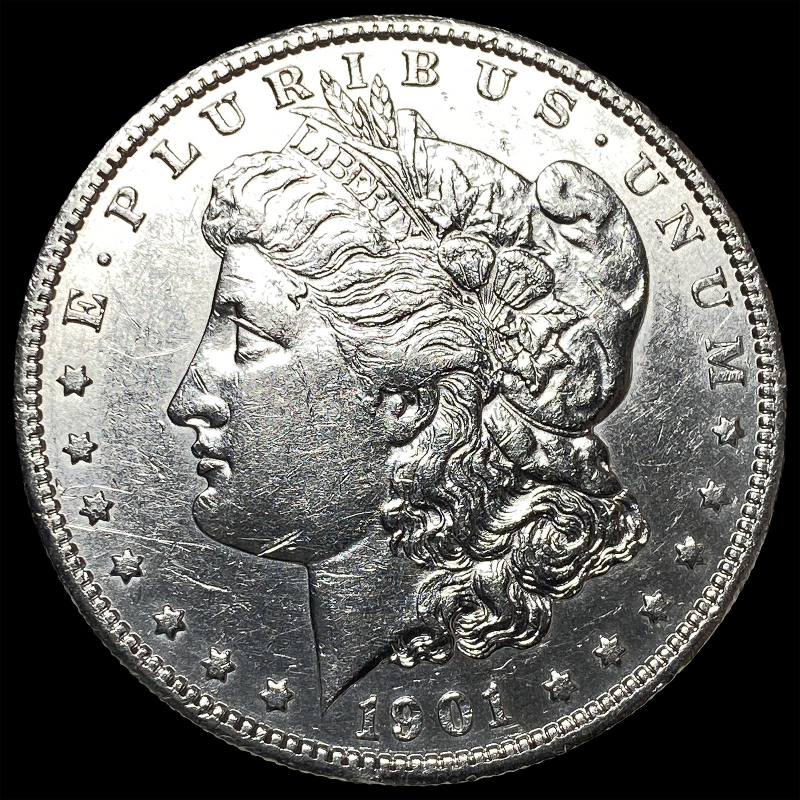 1901 Morgan Silver Dollar CHOICE AU: 1901 Morgan Silver Dollar CHOICE AU