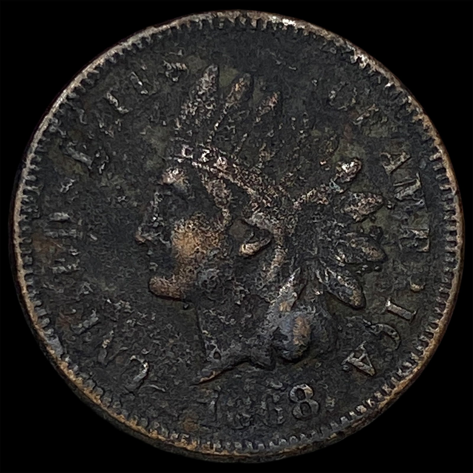 1868 Indian Head Cent CLOSELY UNCIRCULATED: 1868 Indian Head Cent CLOSELY UNCIRCULATED