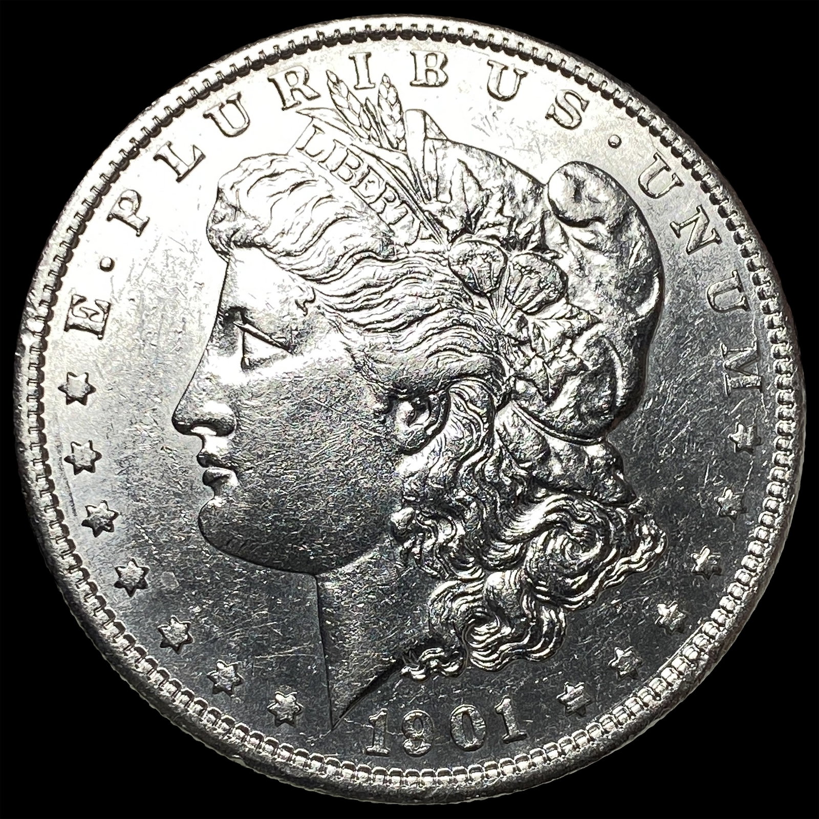 1901-S Silver Morgan Dollar CHOICE AU: 1901-S Silver Morgan Dollar CHOICE AU