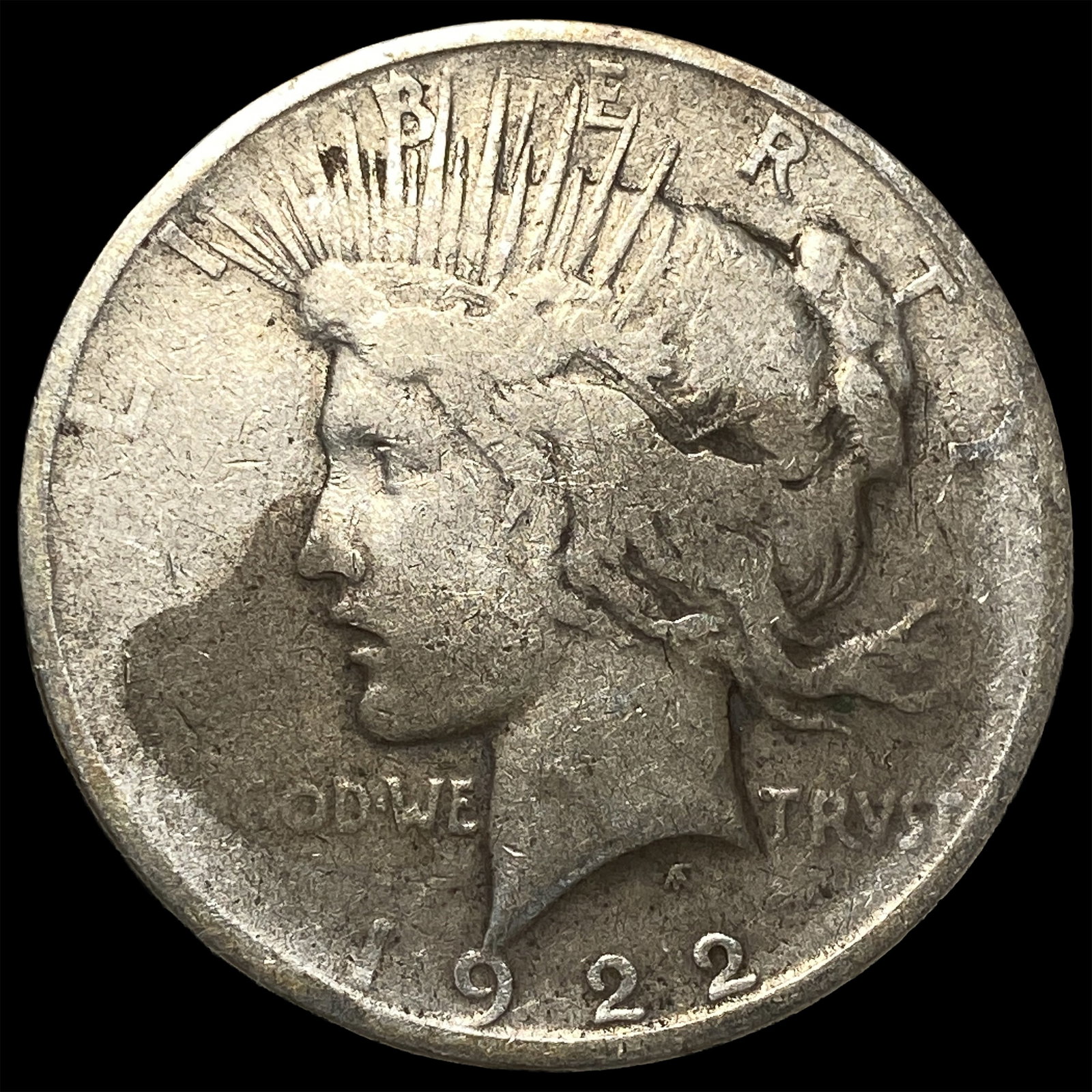 1922 Silver Peace Dollar NICELY CIRCULATED: 1922 Silver Peace Dollar NICELY CIRCULATED
