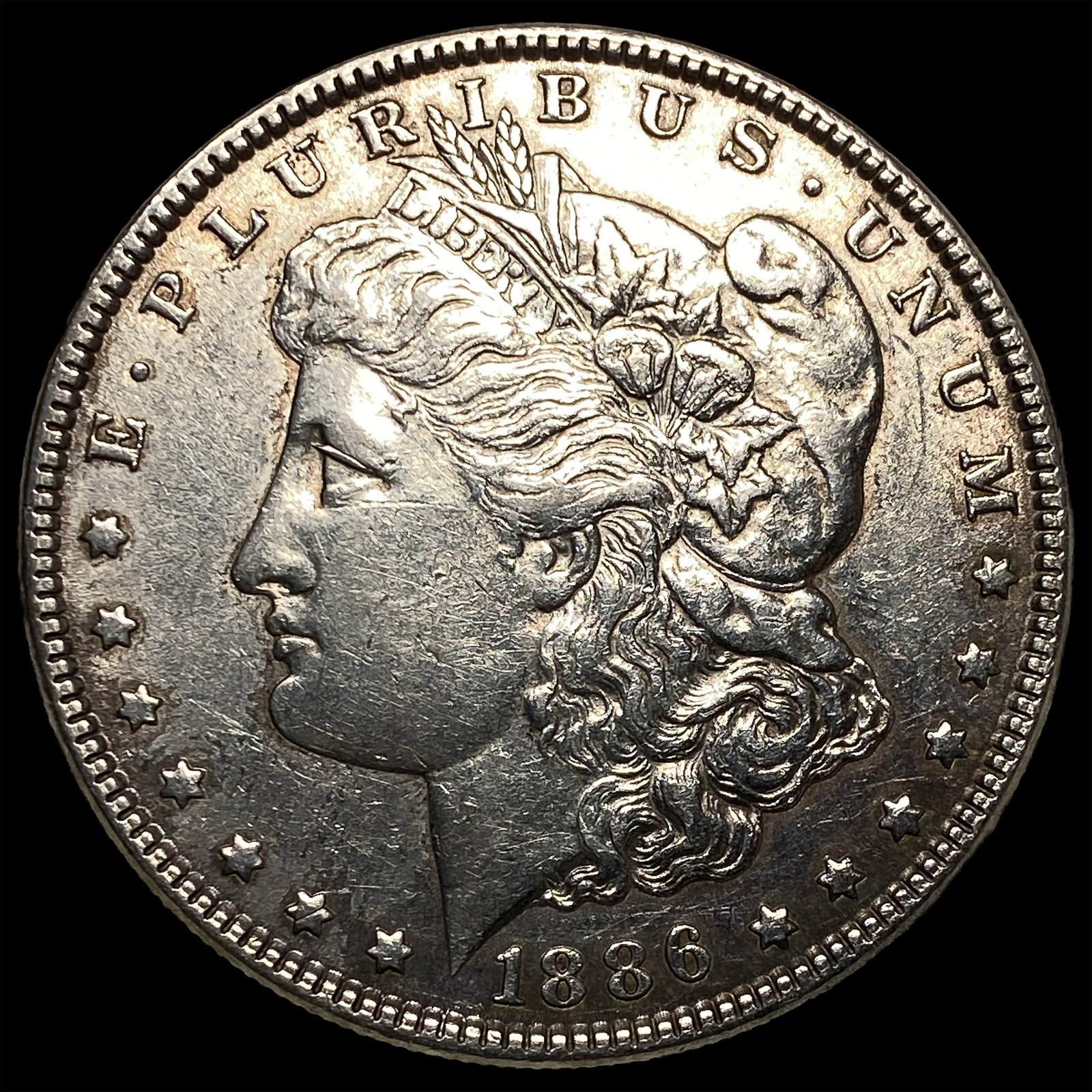 1886 Morgan Silver Dollar CHOICE AU: 1886 Morgan Silver Dollar CHOICE AU