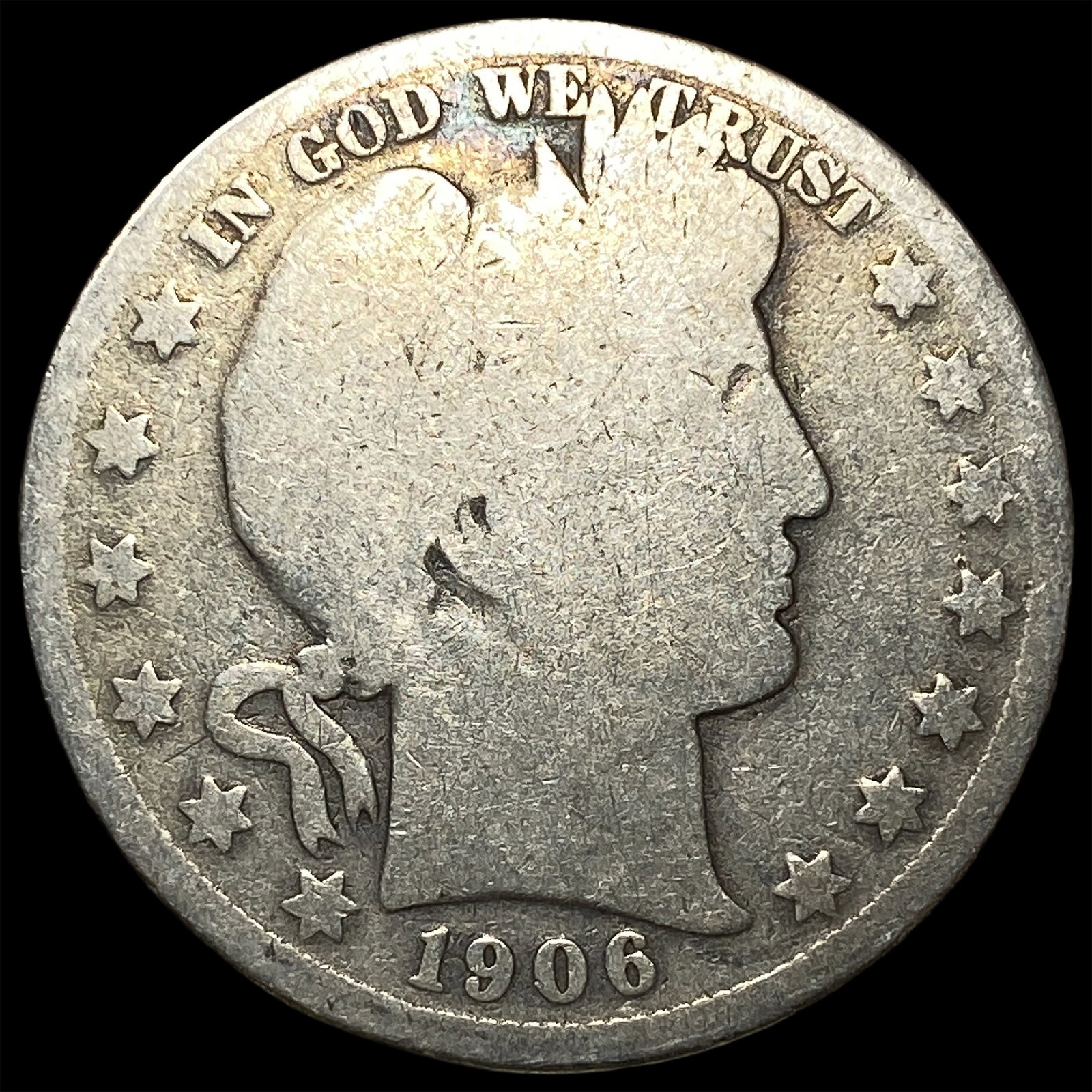 1906 Barber Half Dollar NICELY CIRCULATED: 1906 Barber Half Dollar NICELY CIRCULATED