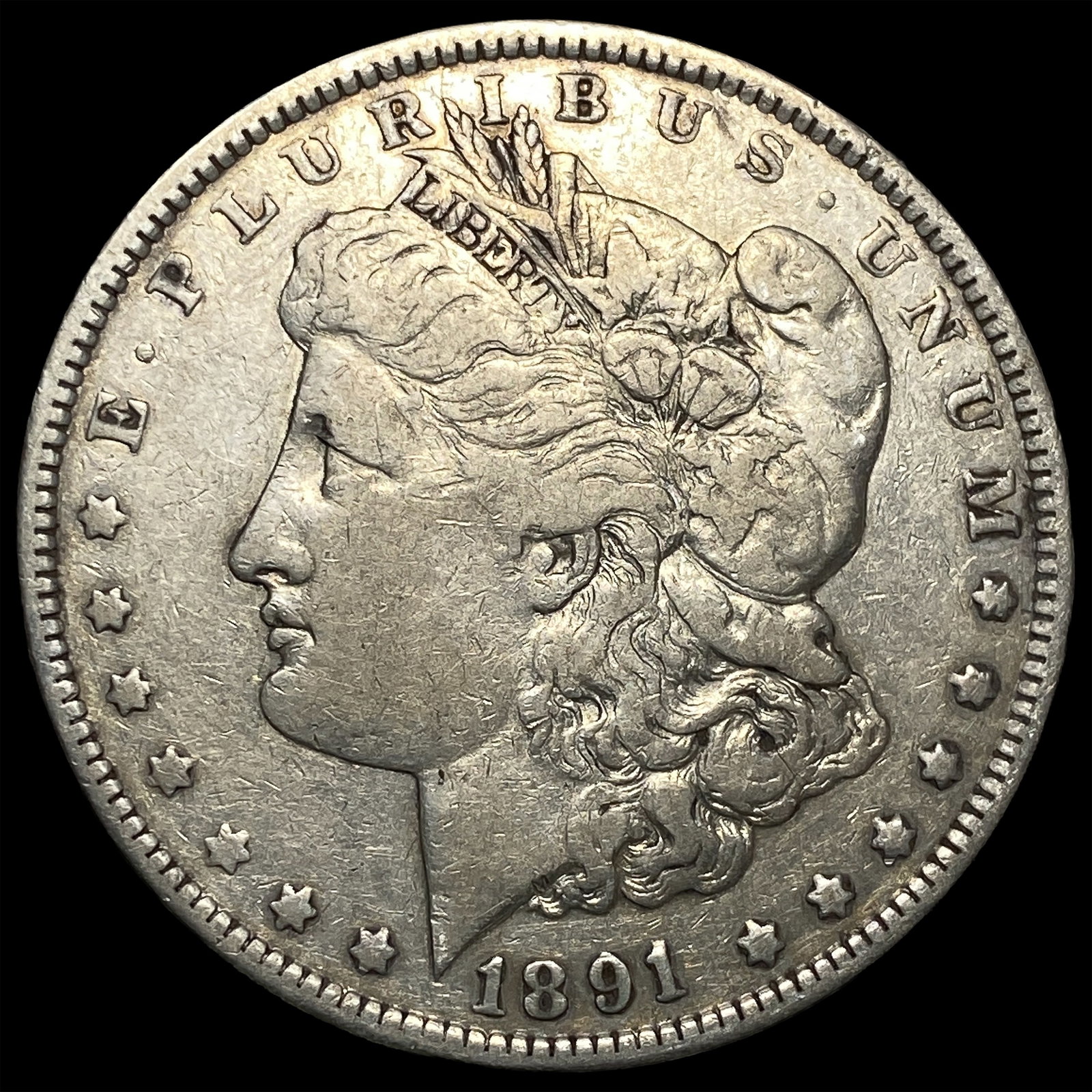 1891-O Silver Morgan Dollar NEARLY UNCIRCULATED: 1891-O Silver Morgan Dollar NEARLY UNCIRCULATED
