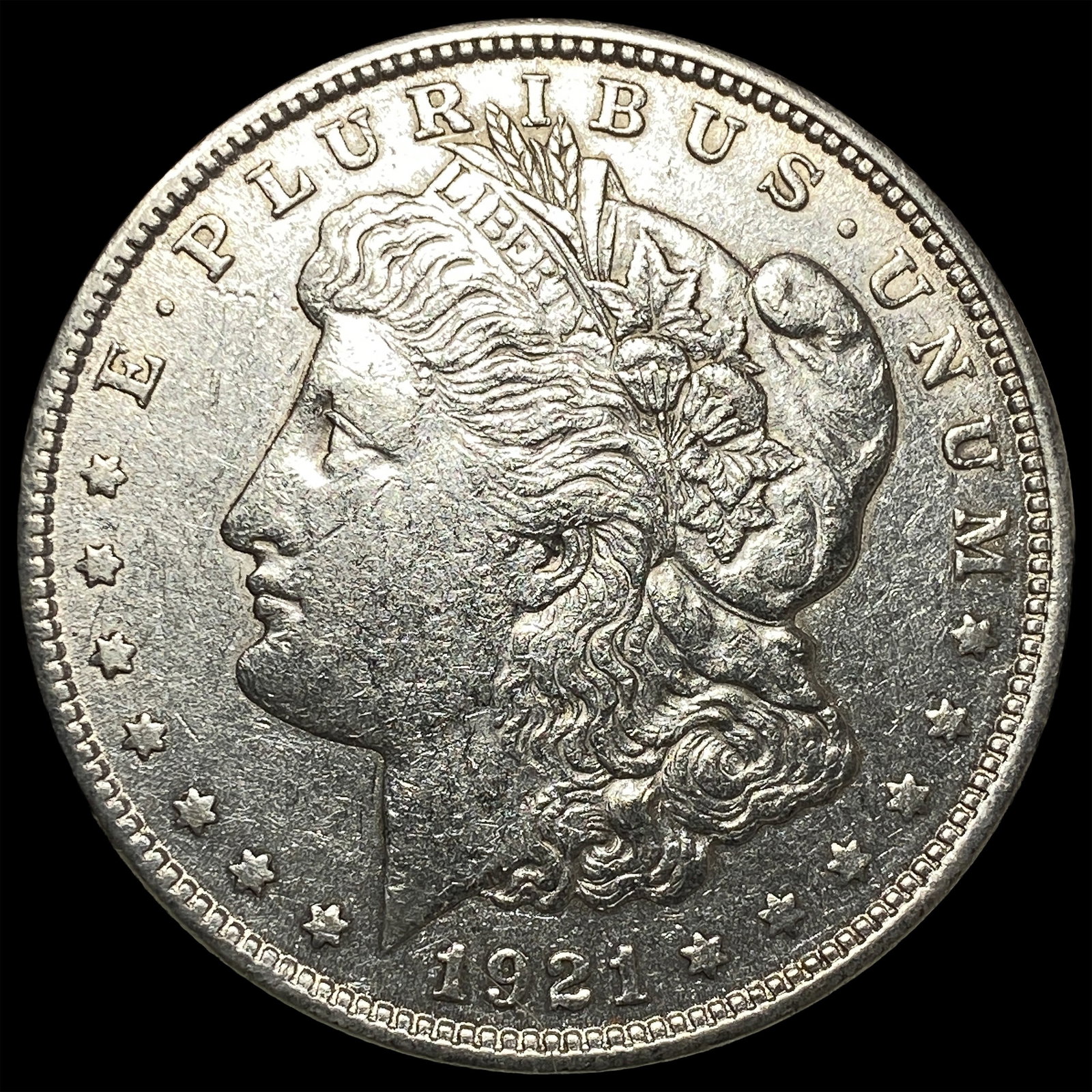 1921 Silver Morgan Dollar NEARLY UNCIRCULATED: 1921 Silver Morgan Dollar NEARLY UNCIRCULATED