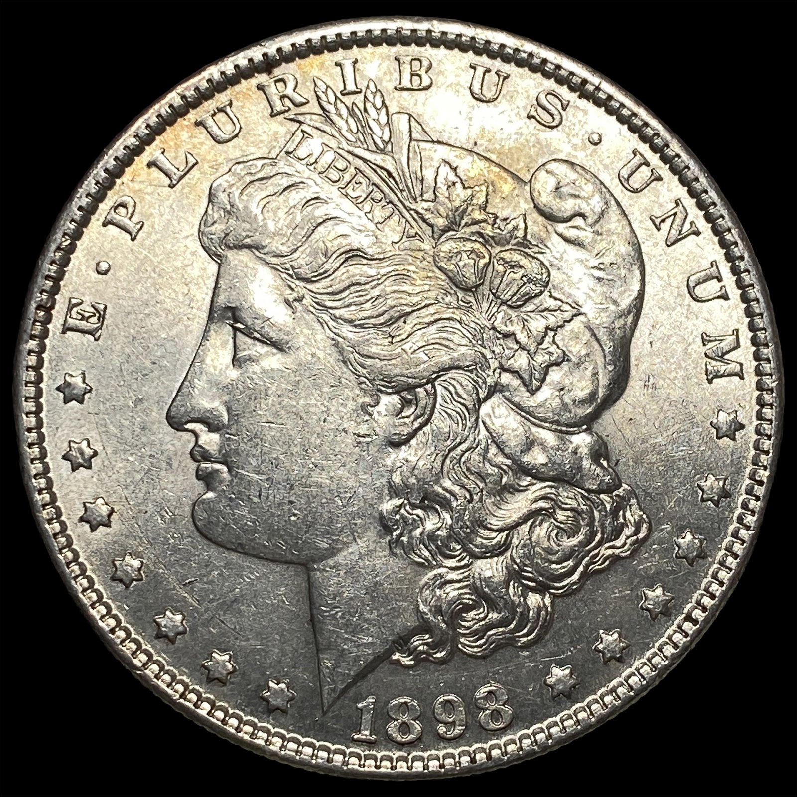 1898 Silver Morgan Dollar CLOSELY UNCIRCULATED: 1898 Silver Morgan Dollar CLOSELY UNCIRCULATED