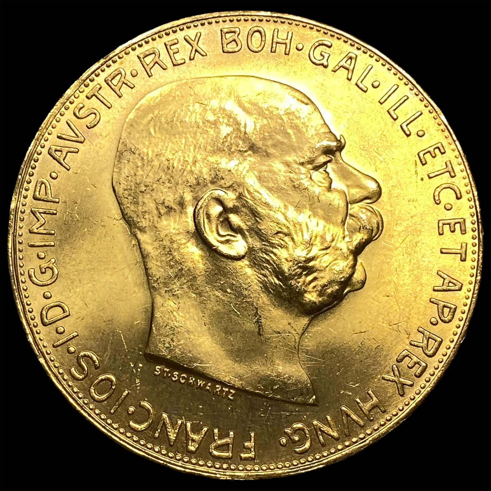 1915 Austria Gold 100 Corona GEM BU: 1915 Austria Gold 100 Corona GEM BU