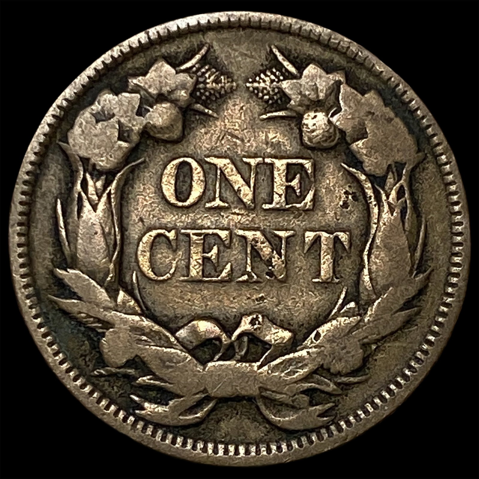 1857 Flying Eagle Cent NEARLY UNCIRCULATED - 2