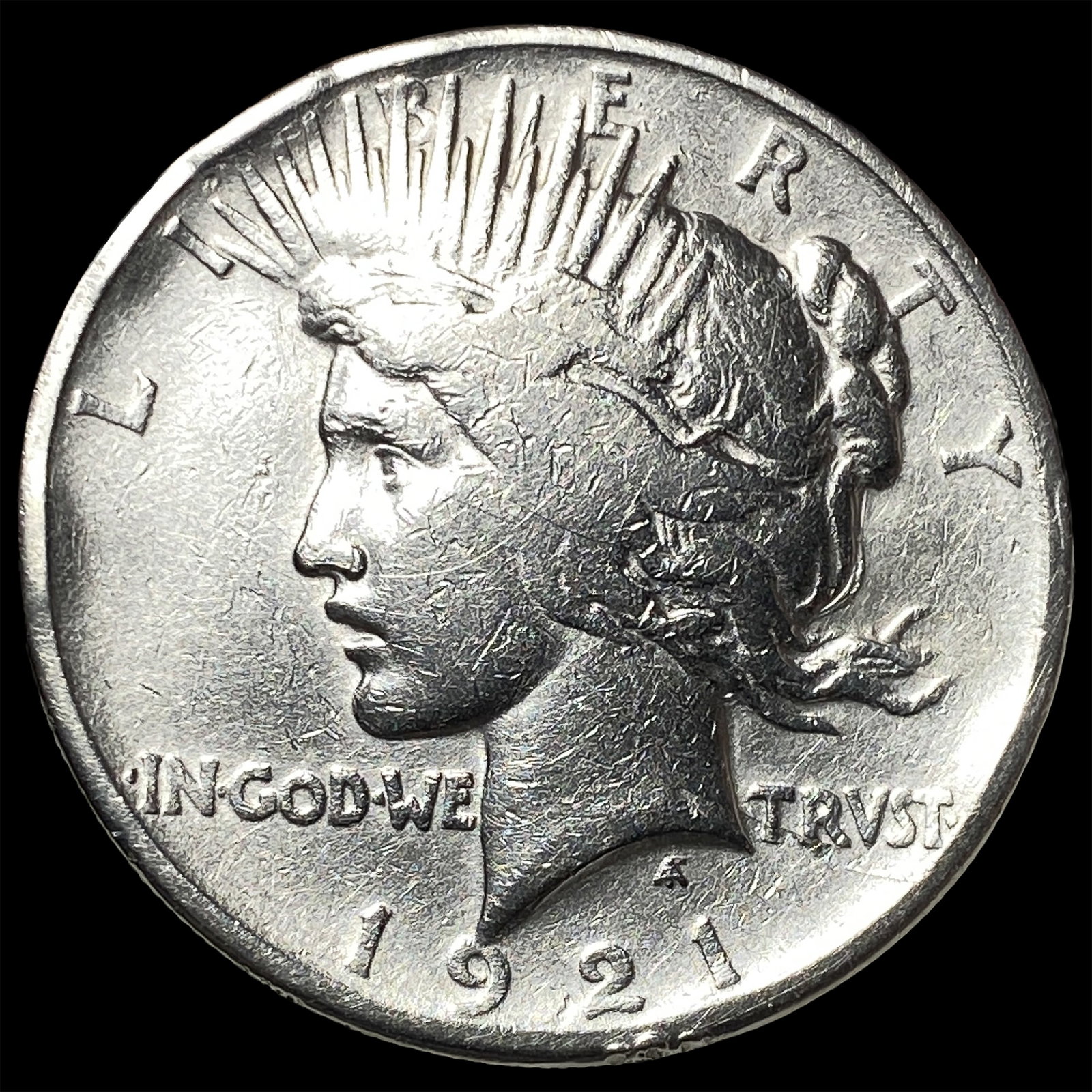 1921 Silver Peace Dollar NEARLY UNCIRCULATED: 1921 Silver Peace Dollar NEARLY UNCIRCULATED
