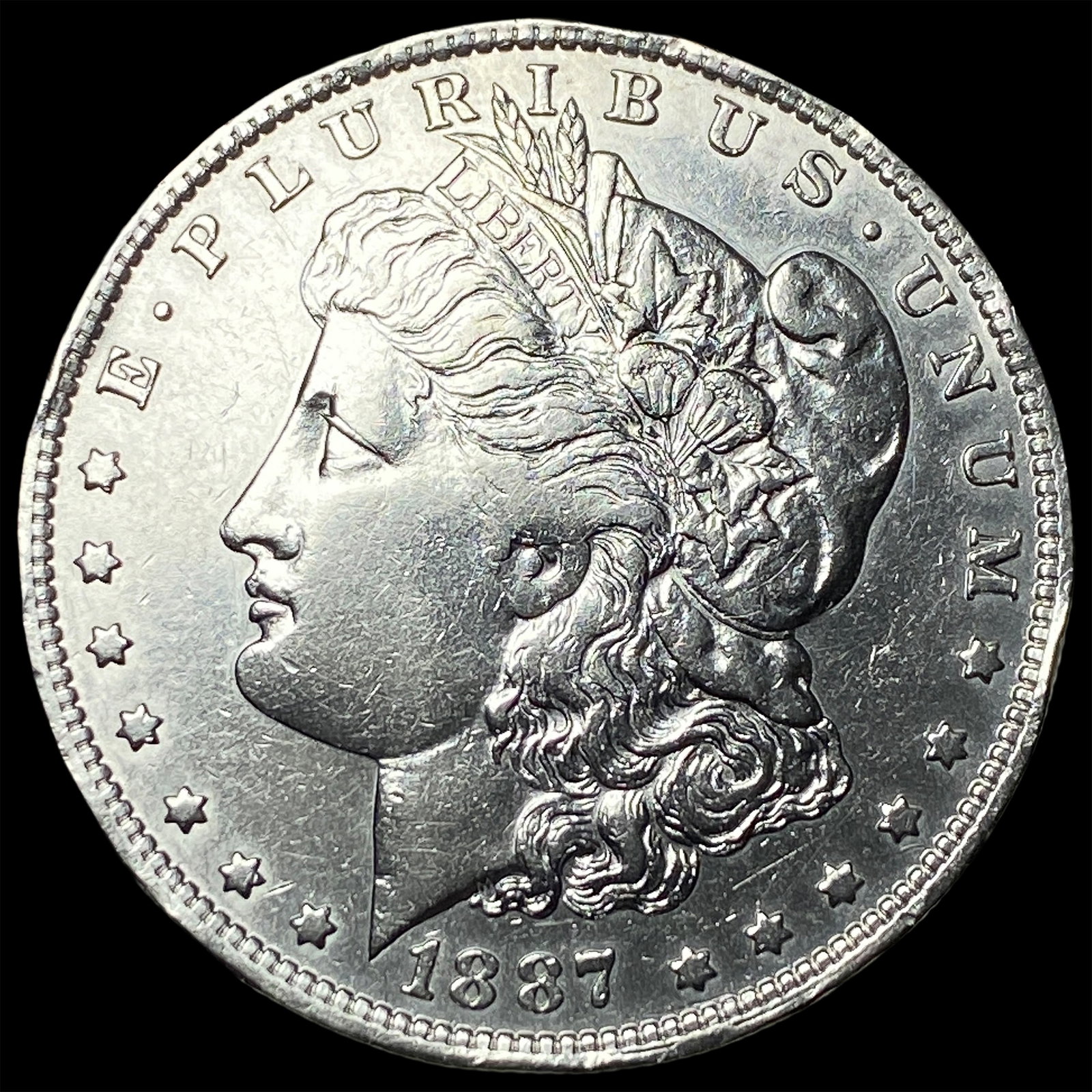 1887 Morgan Silver Dollar CLOSELY UNCIRCULATED: 1887 Morgan Silver Dollar CLOSELY UNCIRCULATED