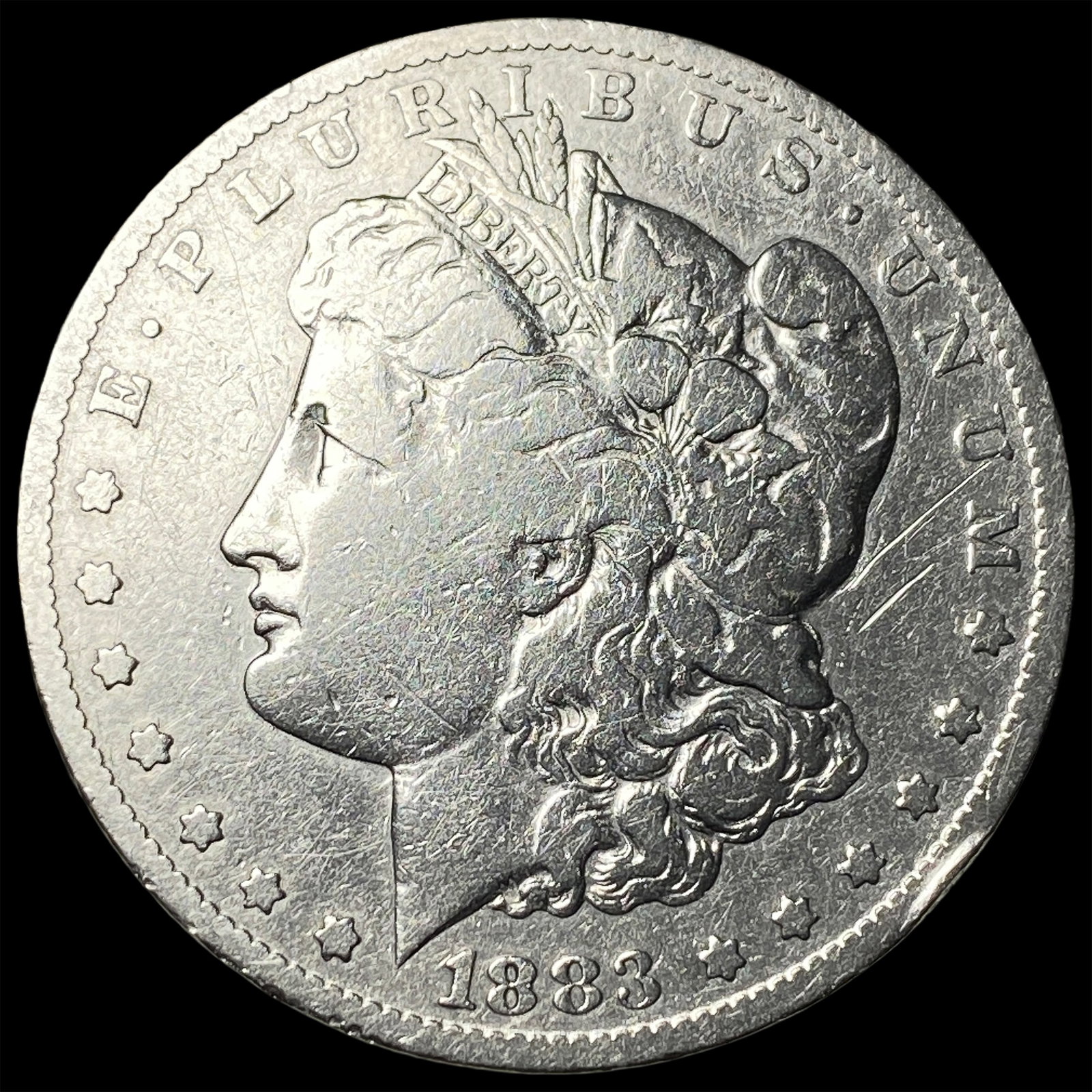 1883-S Silver Morgan Dollar LIGHTLY CIRCULATED: 1883-S Silver Morgan Dollar LIGHTLY CIRCULATED