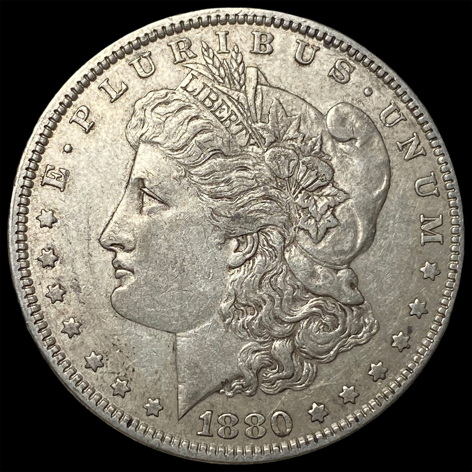 1880 Morgan Silver Dollar CLOSELY UNCIRCULATED: 1880 Morgan Silver Dollar CLOSELY UNCIRCULATED