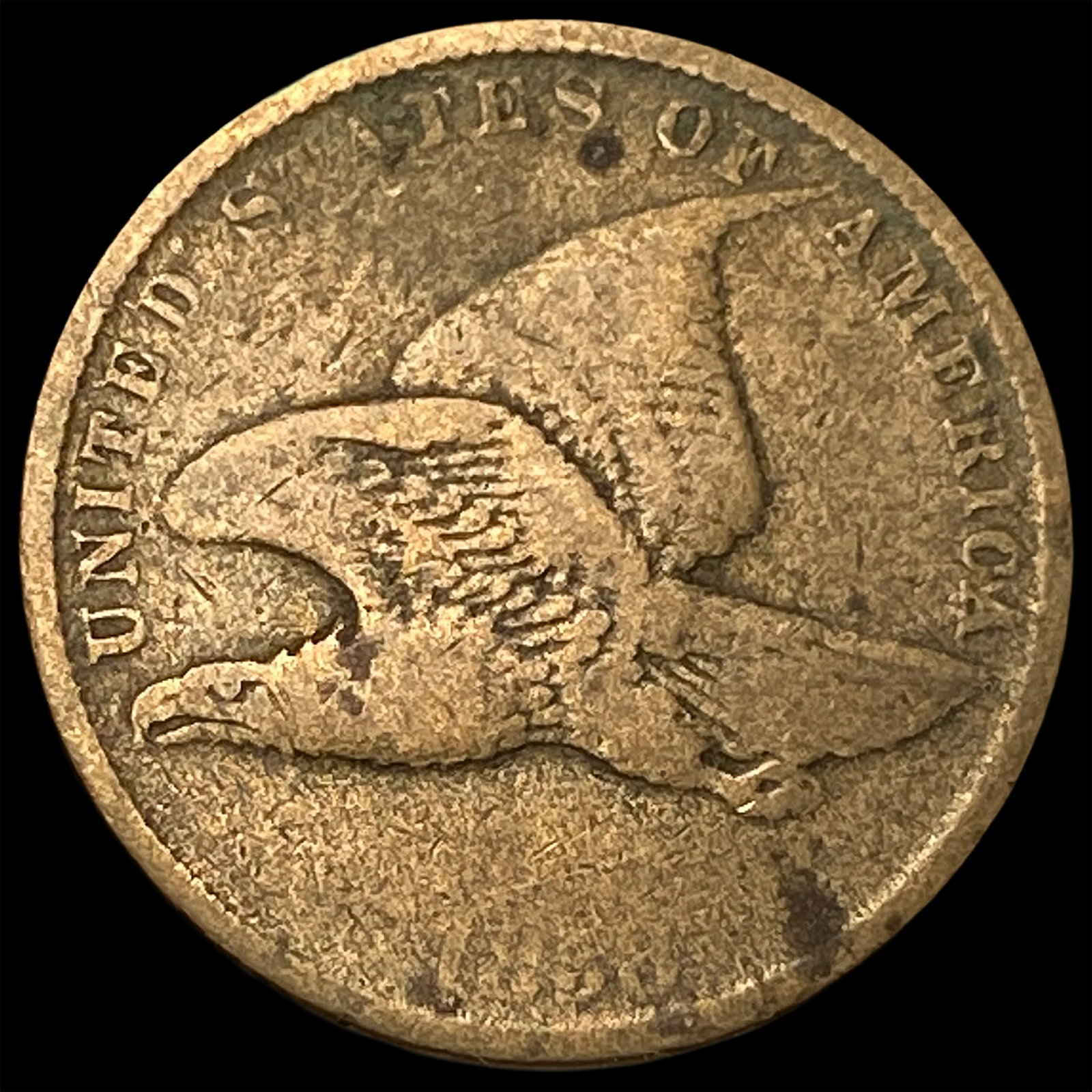 1857 Copper-Nickel Flying Eagle Cent LIGHTLY CIRCULATED: 1857 Copper-Nickel Flying Eagle Cent LIGHTLY CIRCULATED