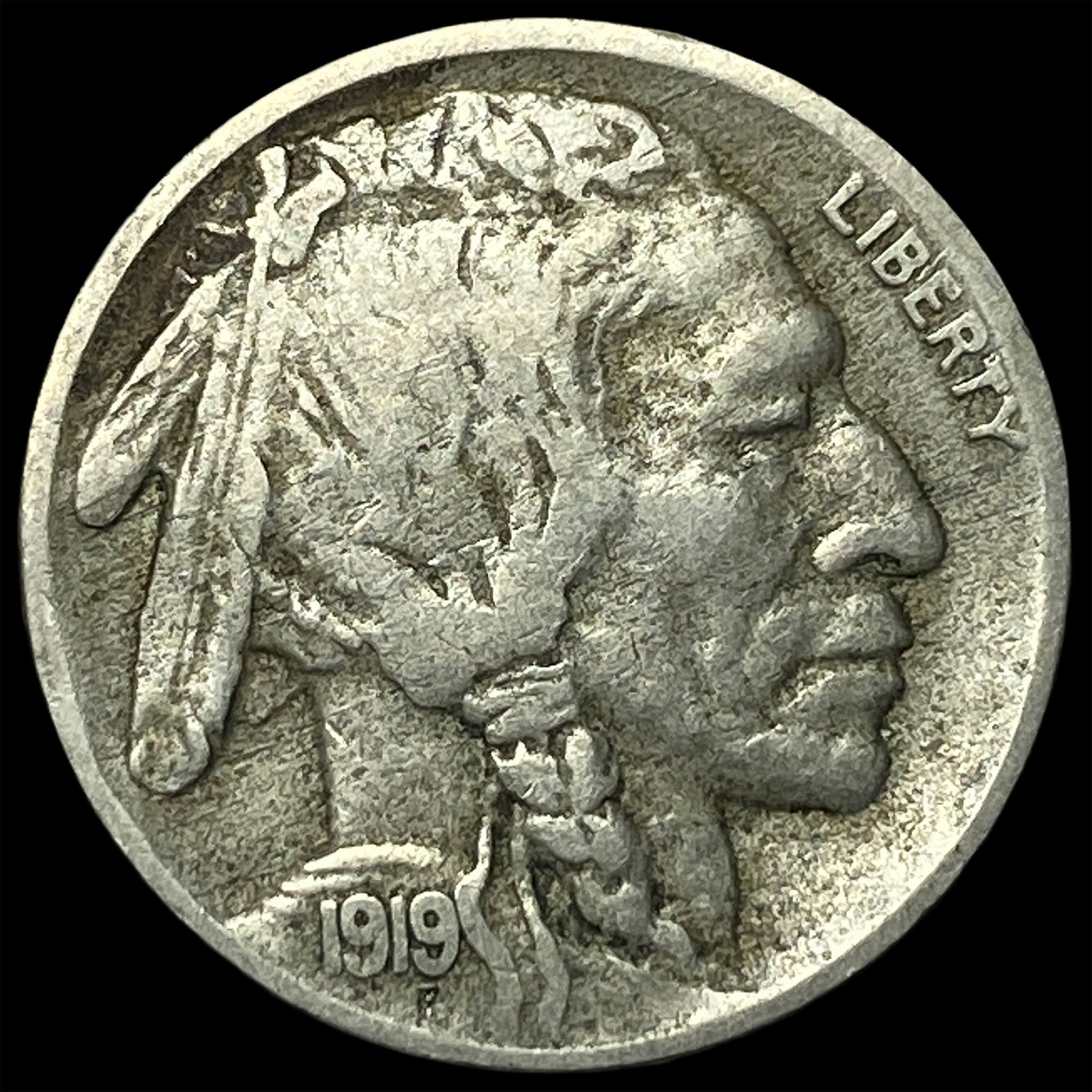 1919-D Buffalo Nickel NEARLY UNCIRCULATED (1 of 2)