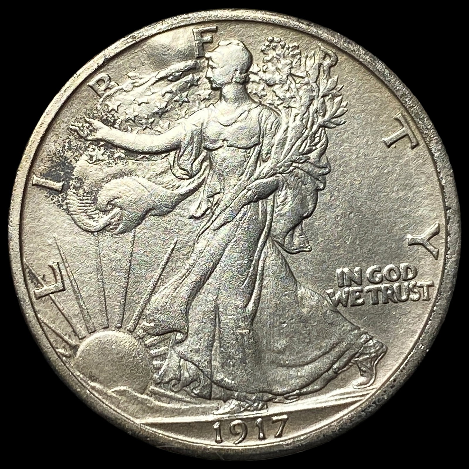 1917 Walking Liberty Half Dollar HIGH GRADE: 1917 Walking Liberty Half Dollar HIGH GRADE