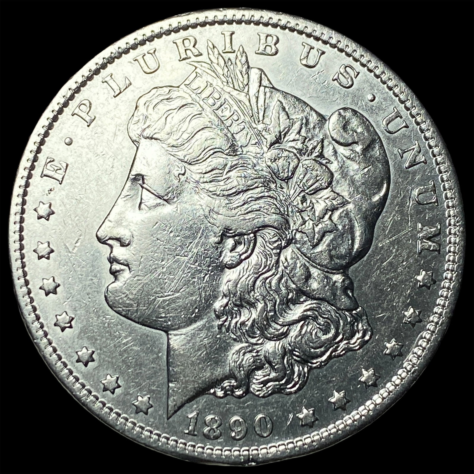 1890-CC Silver Morgan Dollar CHOICE AU: 1890-CC Silver Morgan Dollar CHOICE AU