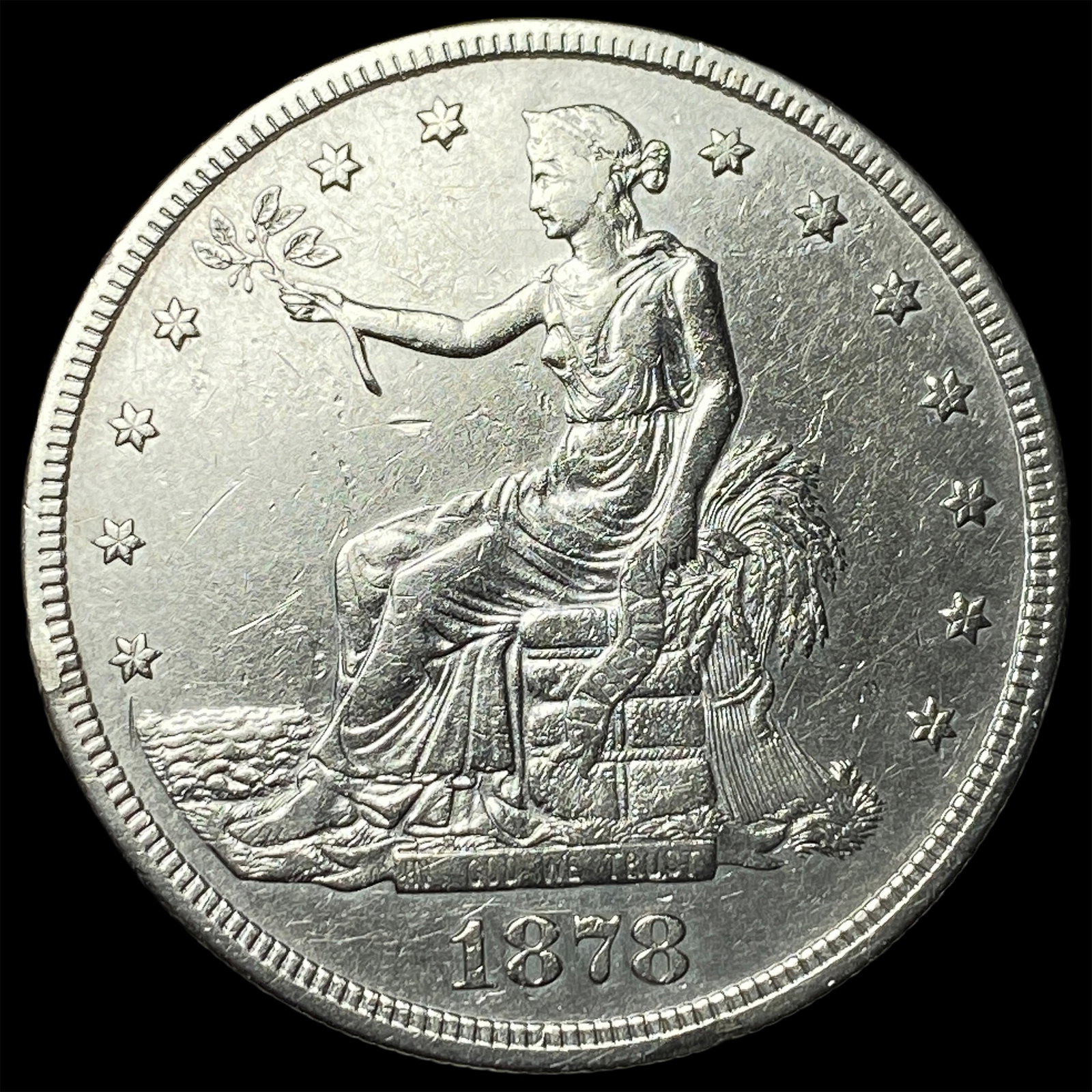 1878-S Silver Trade Dollar CLOSELY UNCIRCULATED (1 of 2)