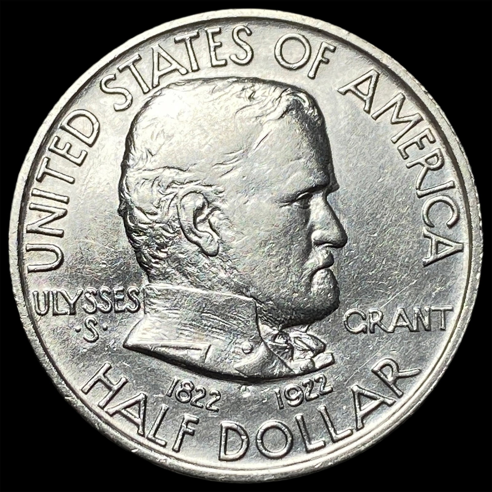 1922-S Silver Half Dollar Grant GEM BU (1 of 2)