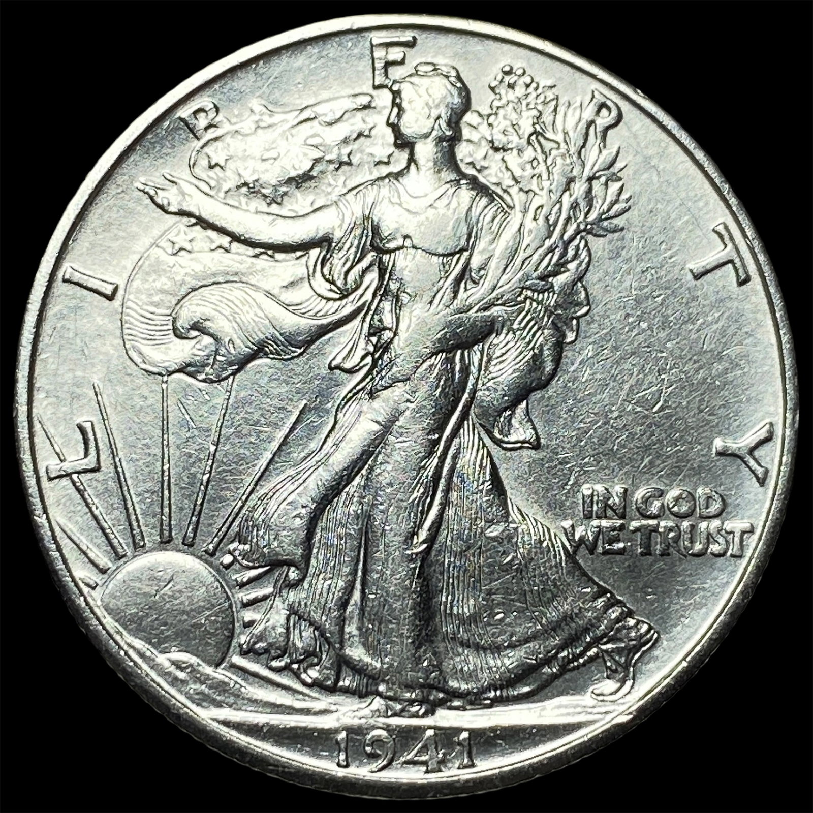 1941-D Silver Walking Liberty Half Dollar UNCIRCULATED (1 of 2)