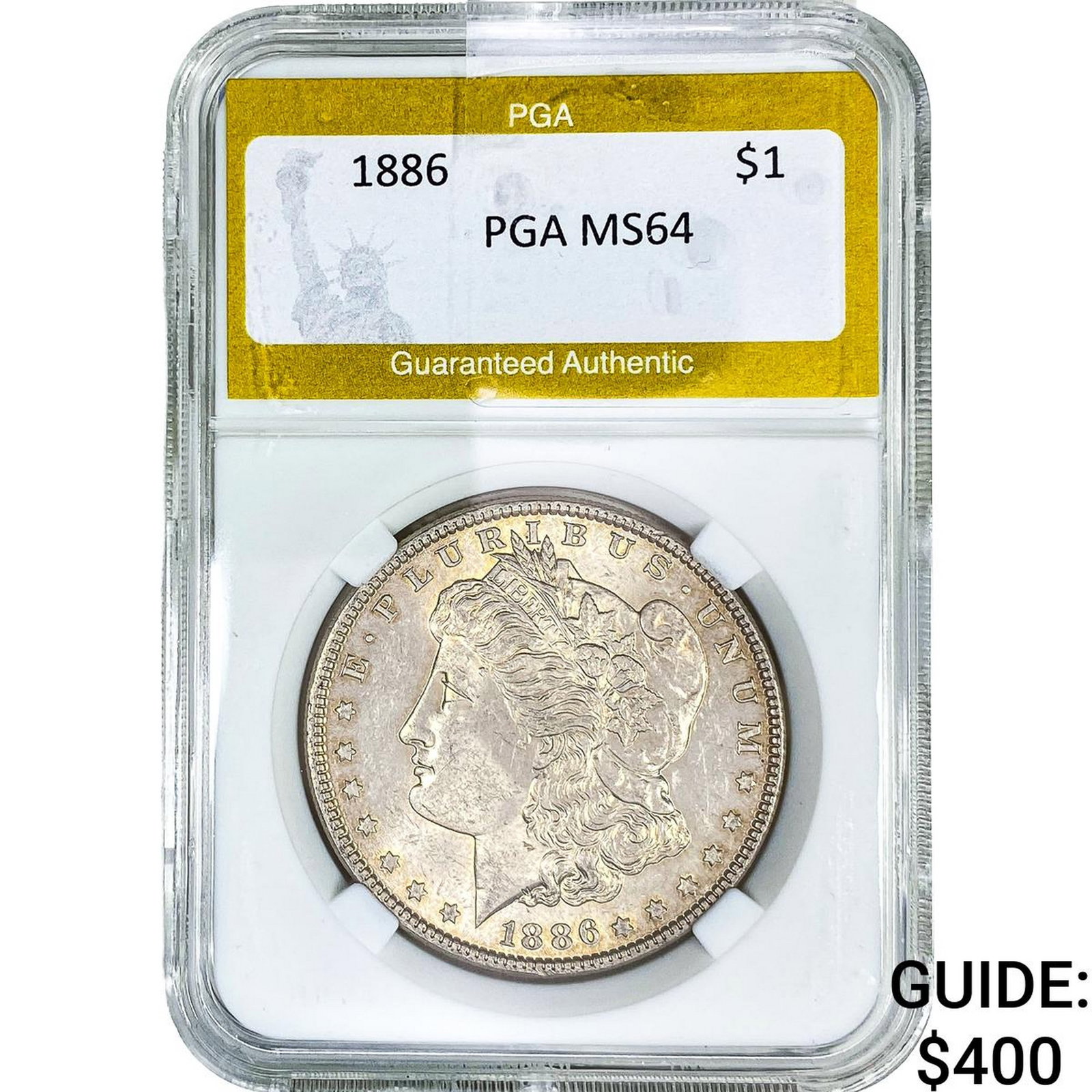 1886 Morgan Silver Dollar PGA MS64: 1886 Morgan Silver Dollar PGA MS64