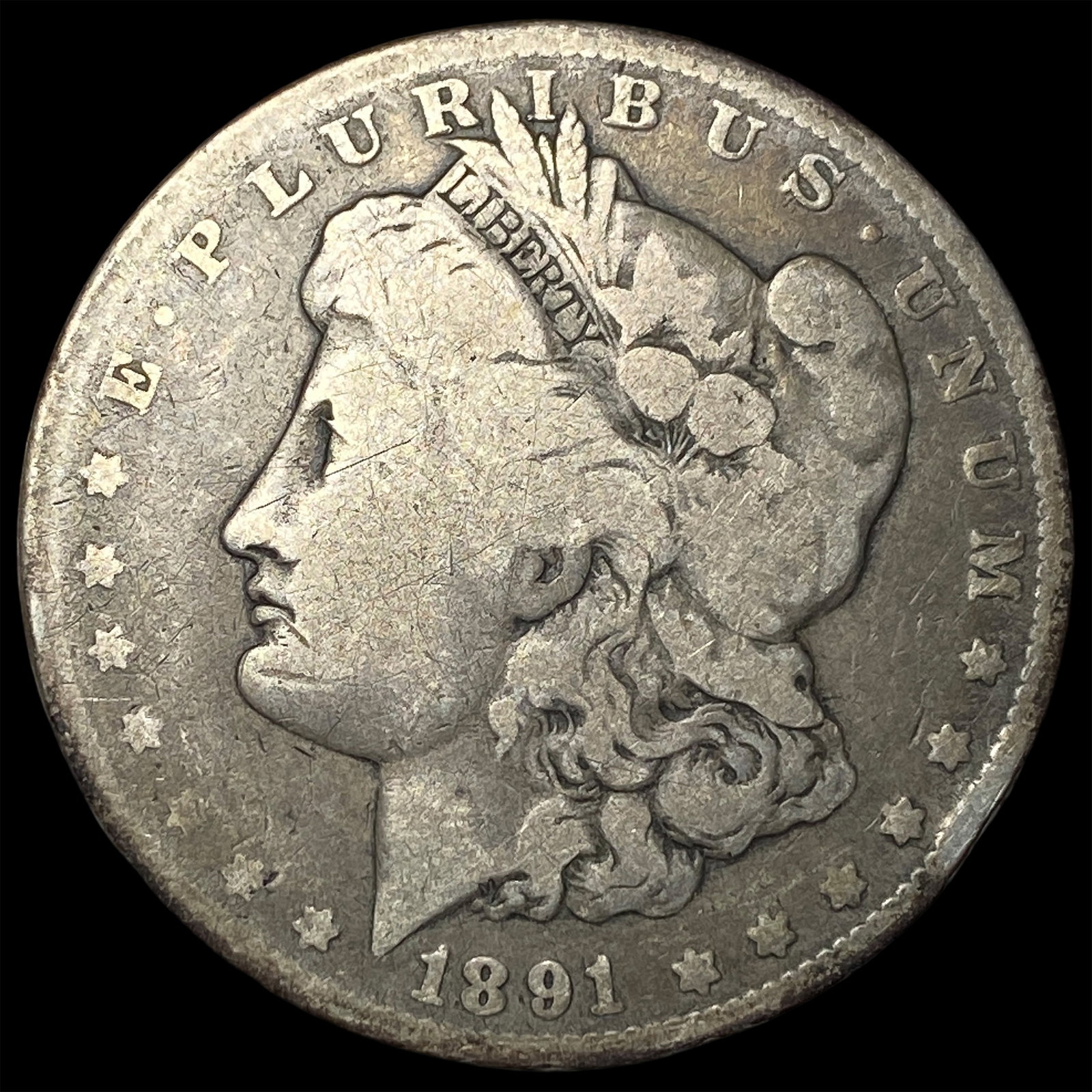 1891 Silver Morgan Dollar NICELY CIRCULATED: 1891 Silver Morgan Dollar NICELY CIRCULATED