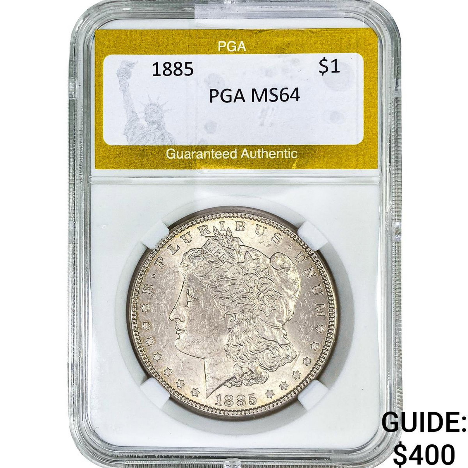 1885 Morgan Silver Dollar PGA MS64: 1885 Morgan Silver Dollar PGA MS64