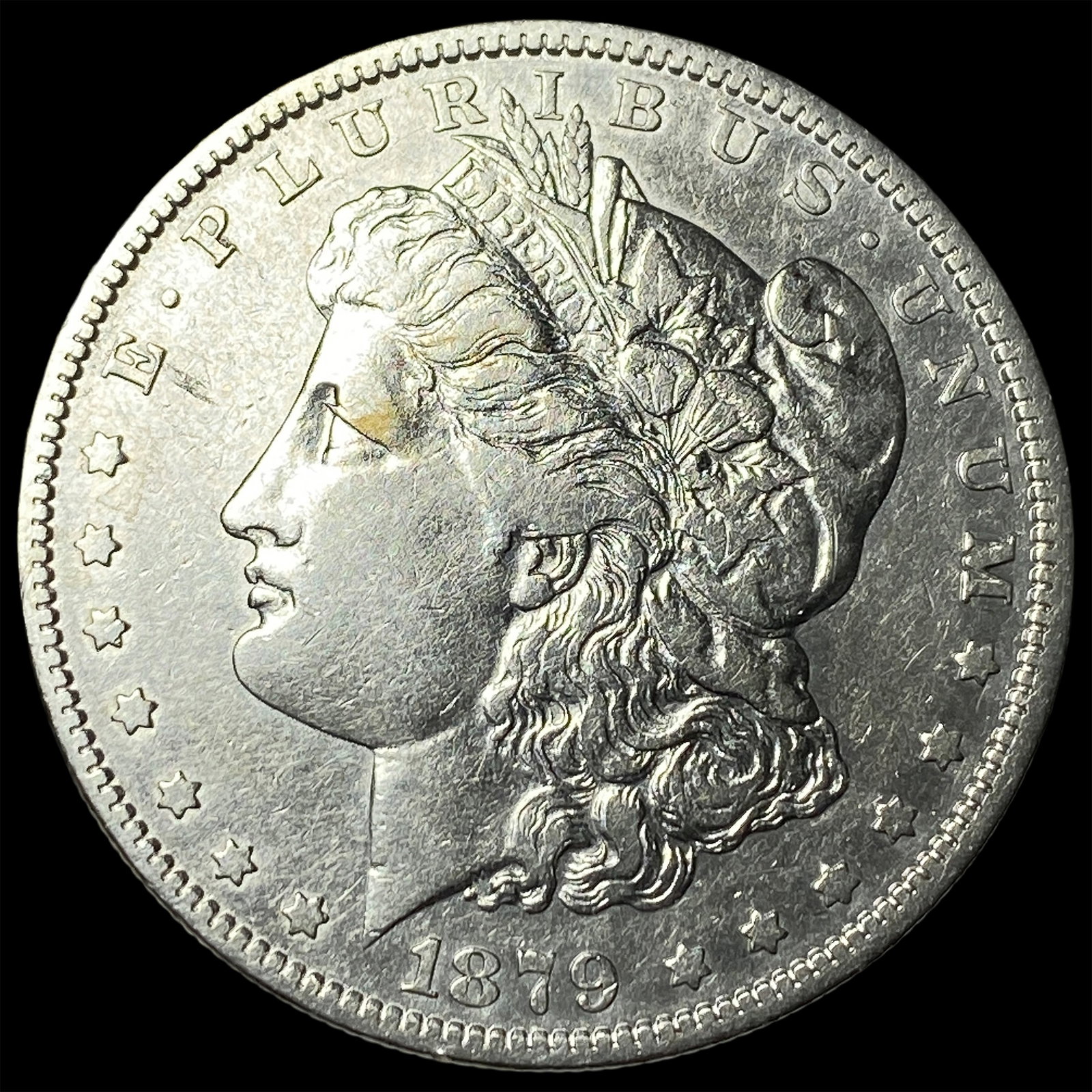 1879-S Silver Morgan Dollar NEARLY UNCIRCULATED: 1879-S Silver Morgan Dollar NEARLY UNCIRCULATED