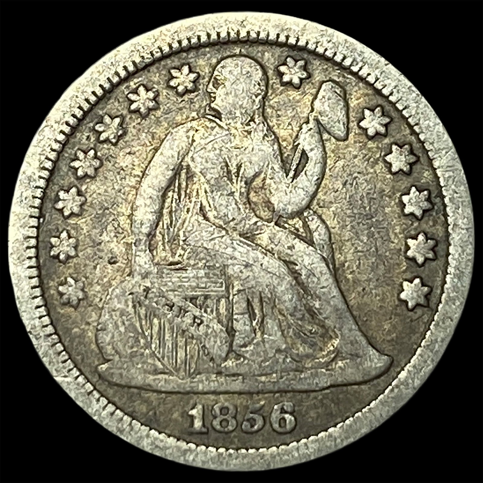 1856 Seated Liberty Dime NEARLY UNCIRCULATED (1 of 2)