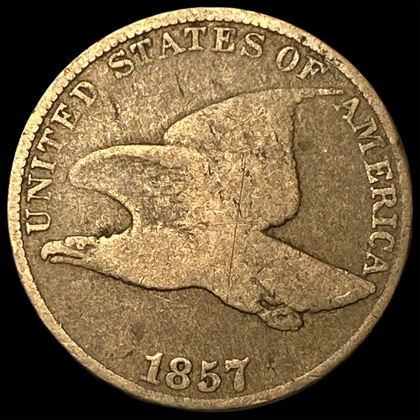 1857 Flying Eagle Cent LIGHTLY CIRCULATED: 1857 Flying Eagle Cent LIGHTLY CIRCULATED