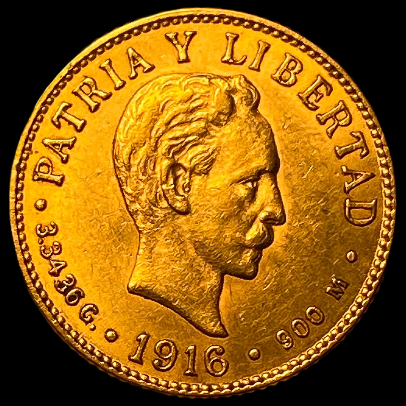 1916 Cuba Gold 2 Pesos UNCIRCULATED (1 of 2)