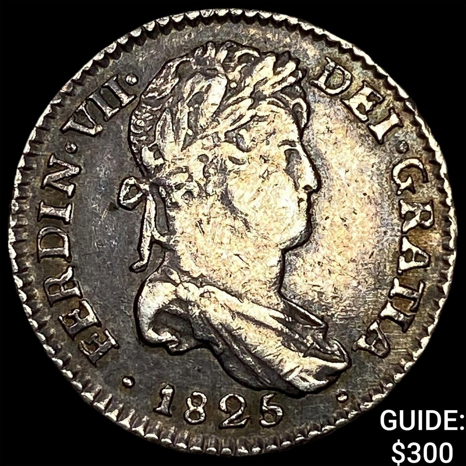 1825-IL Bolivia Ferdinand VII Silver 1 Reale (1 of 2)
