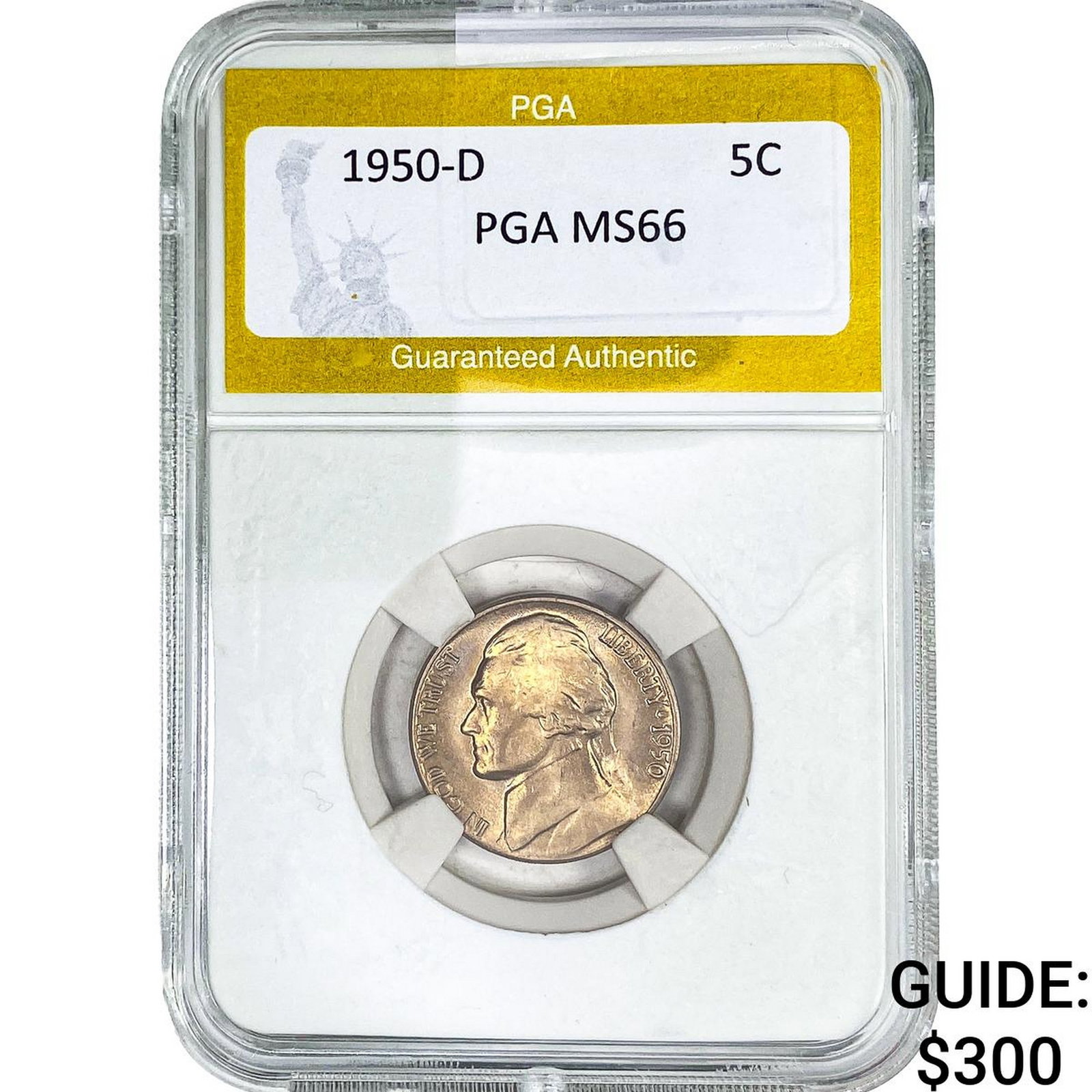 1950-D Jefferson Nickel PGA MS66 (1 of 2)