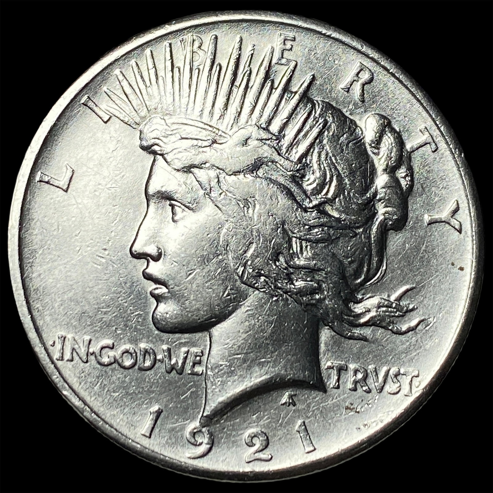1921 Silver Peace Dollar CLOSELY UNCIRCULATED: 1921 Silver Peace Dollar CLOSELY UNCIRCULATED