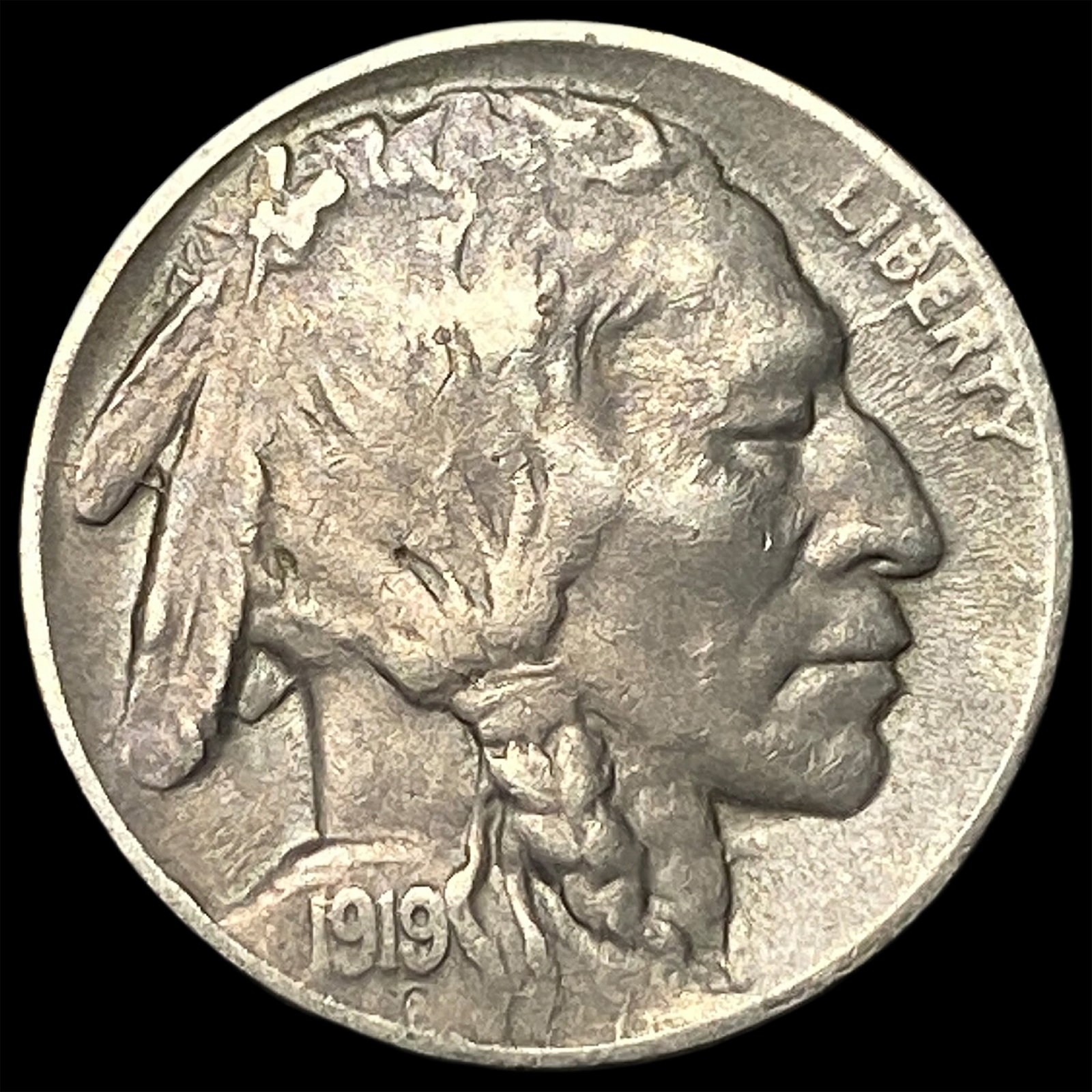 1919-D Buffalo Nickel NEARLY UNCIRCULATED (1 of 2)